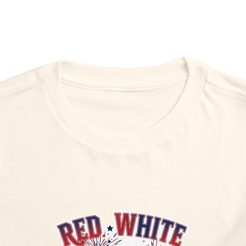 Toddler Tee - "Red, White & Boom" Monster Truck 4th of July Shirt