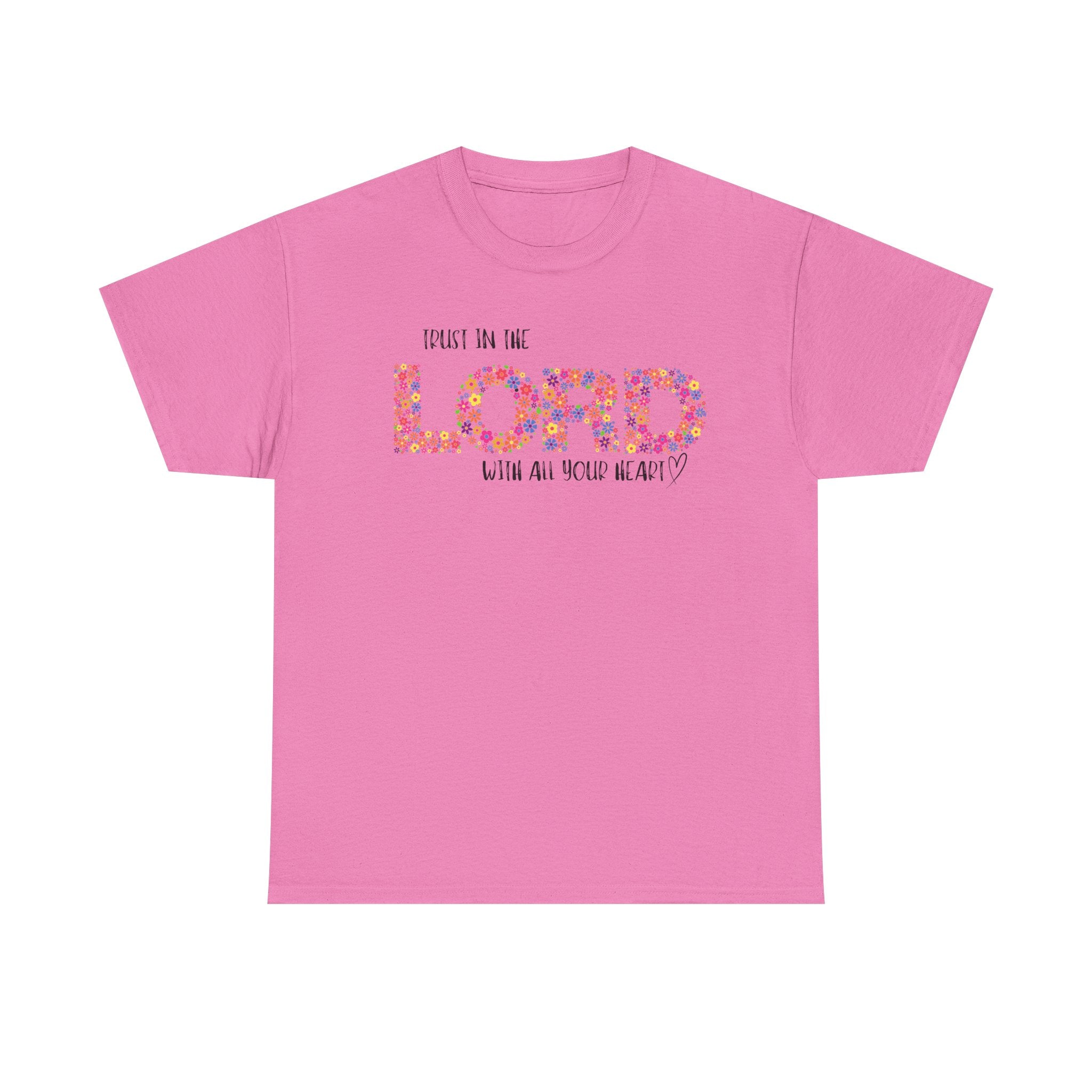 Trust in The Lord Flowers Cute Christian T-shirt