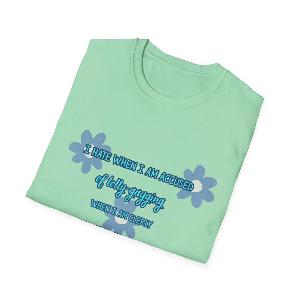 Graphic T-Shirt — "I Smile When I Am Asked If I’m Okay, When I’m Not" Floral Mental Health Tee