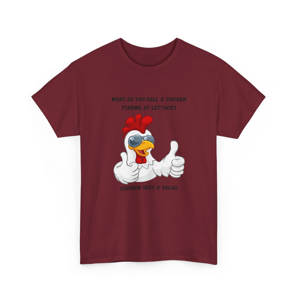 Chicken Sees A Salad Funny Pun T-Shirt