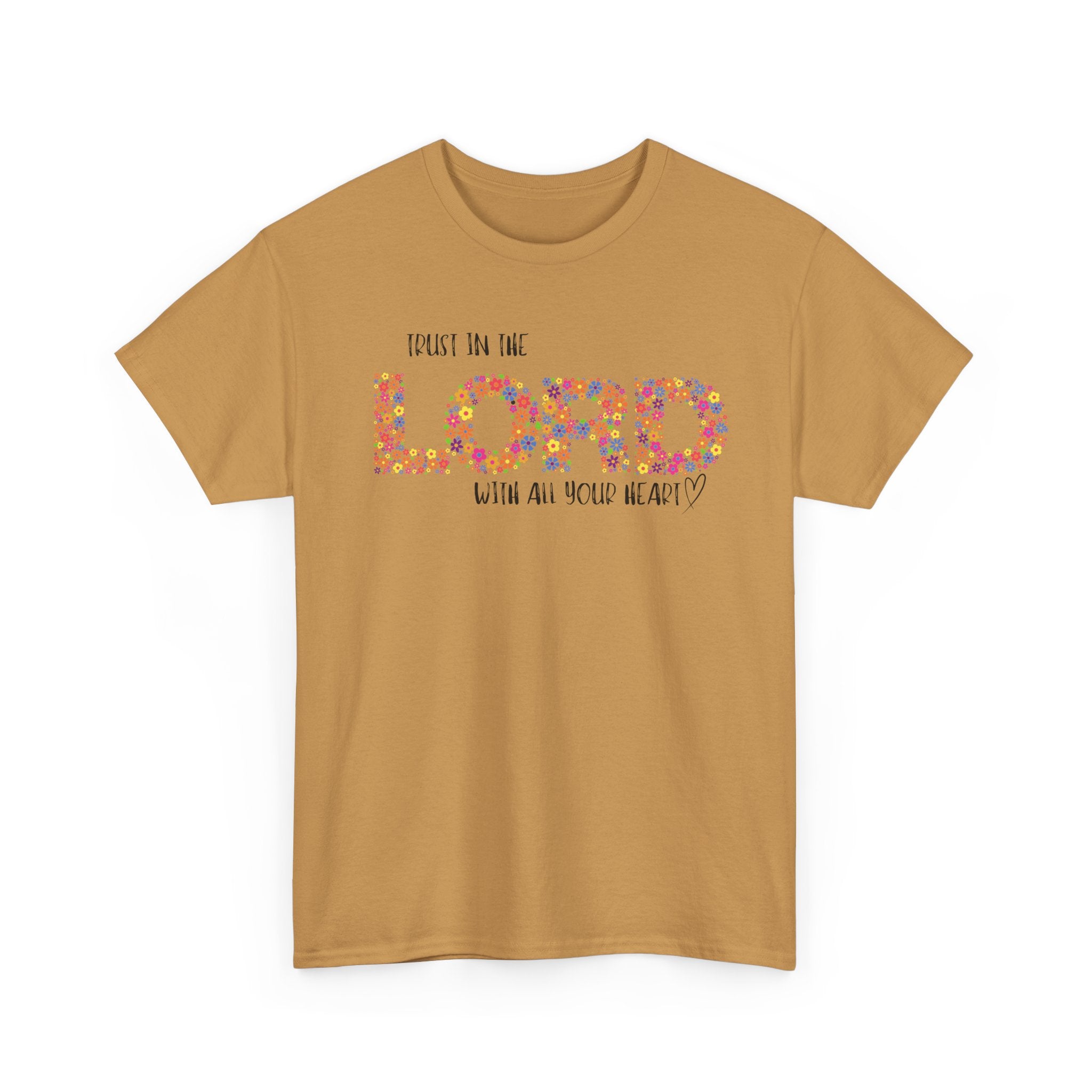 Trust in The Lord Flowers Cute Christian T-shirt