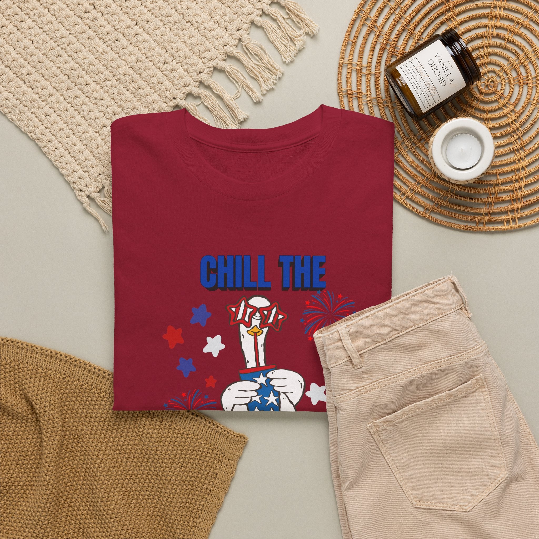 Chill the FOURTH Out - Funny Goose T-Shirt