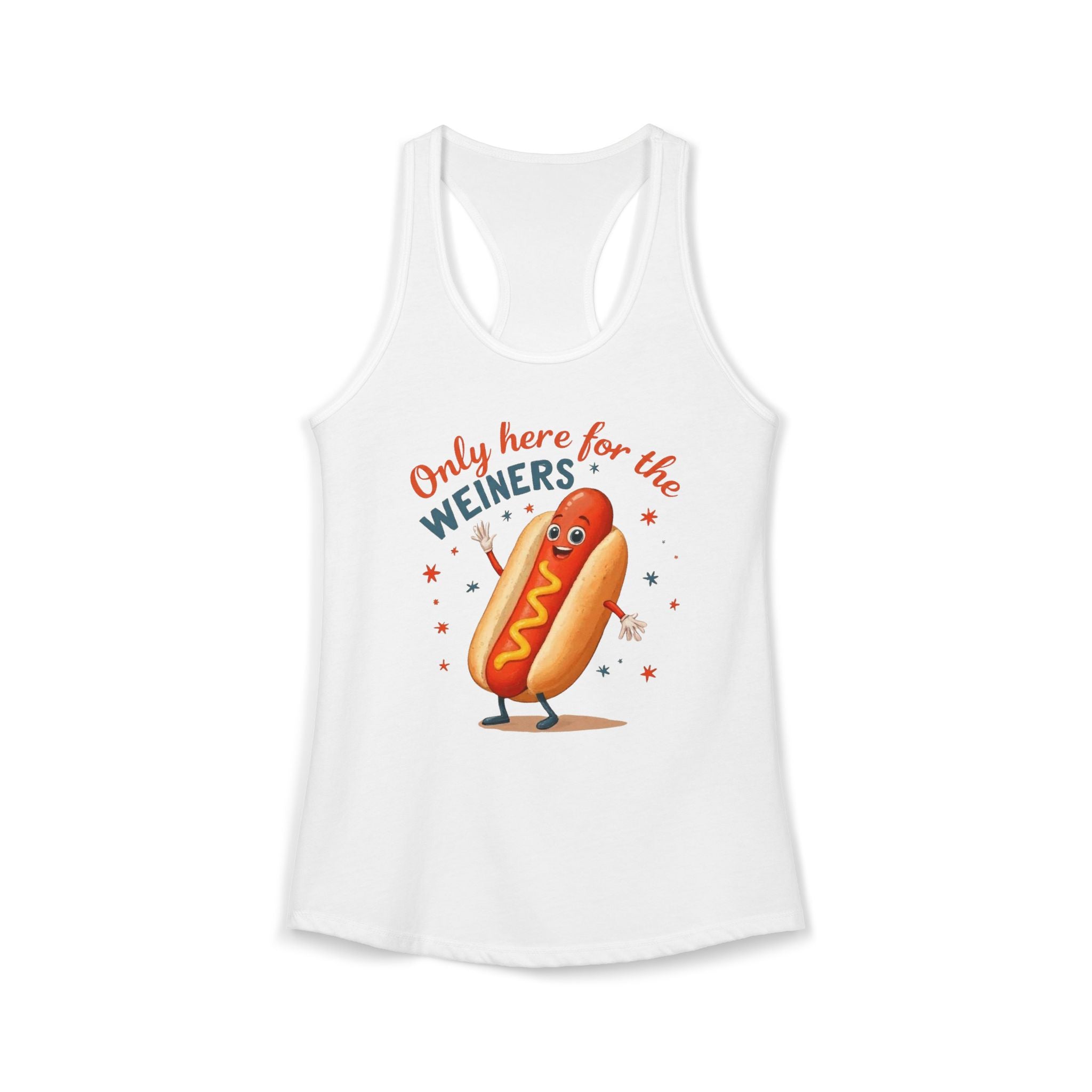 'Only Here for the Weiners' Hot Dog Cookout Tank