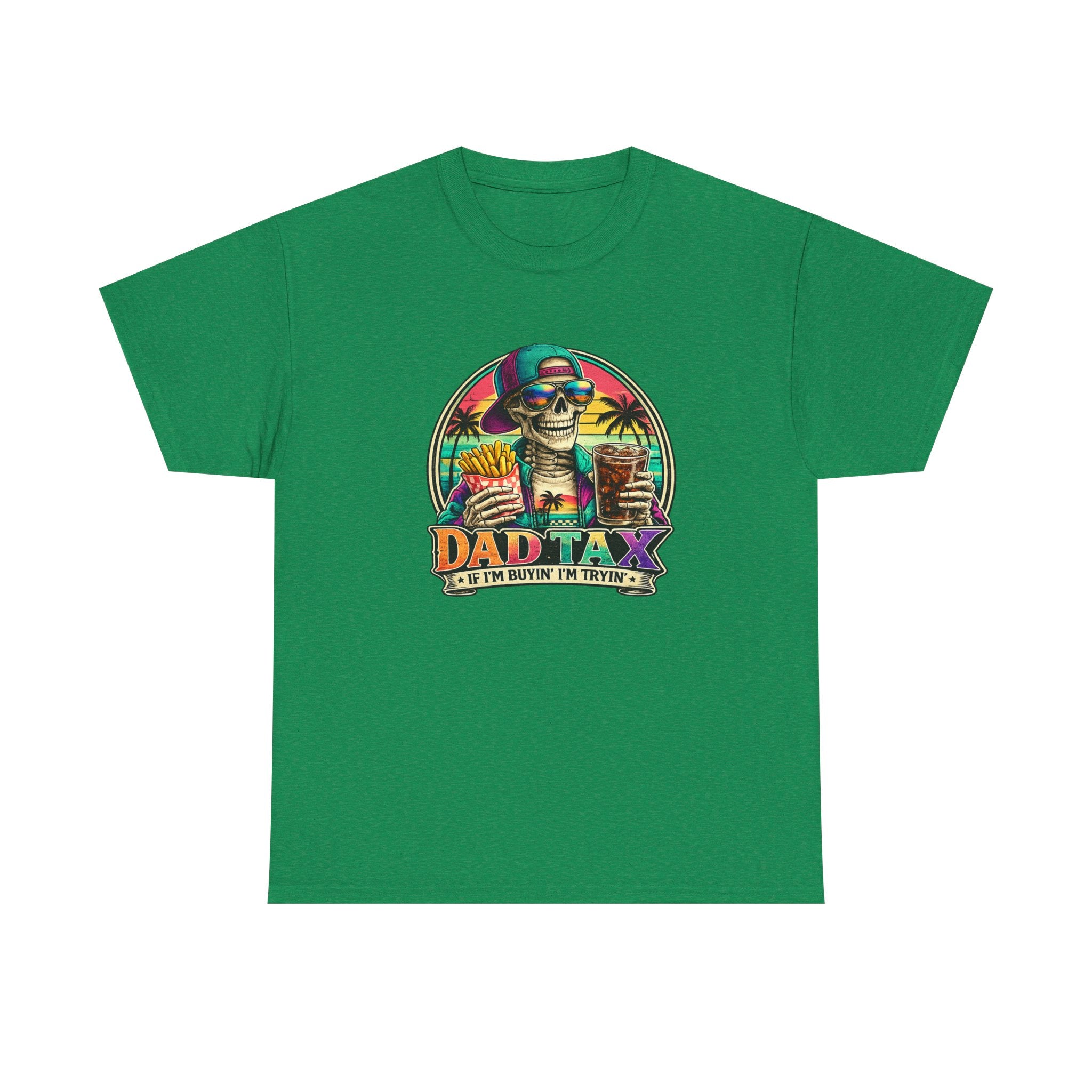 Dad Tax T-Shirt - Funny Dad Vacation Skull Tee (I’m Just Buying the Tacos)