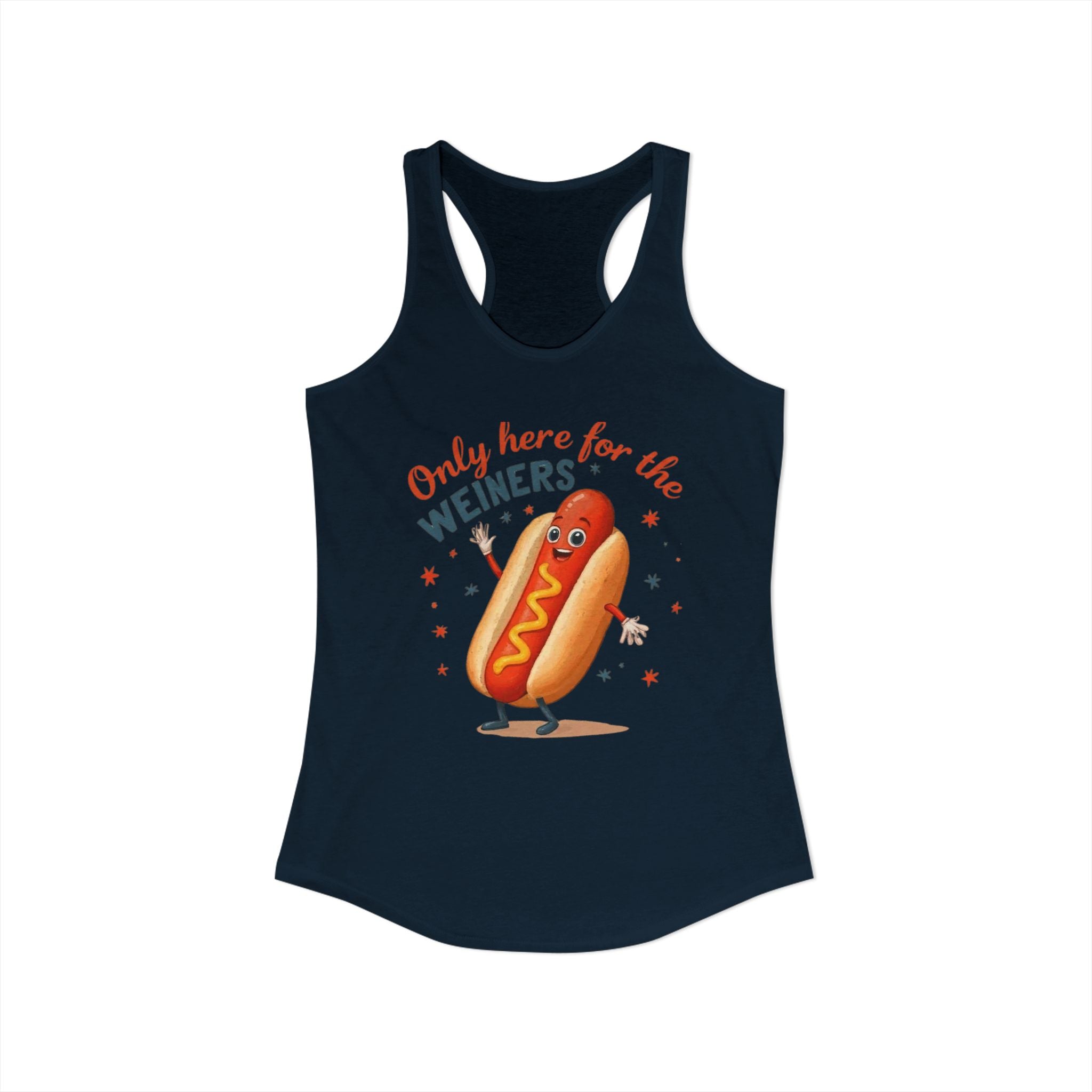 'Only Here for the Weiners' Hot Dog Cookout Tank
