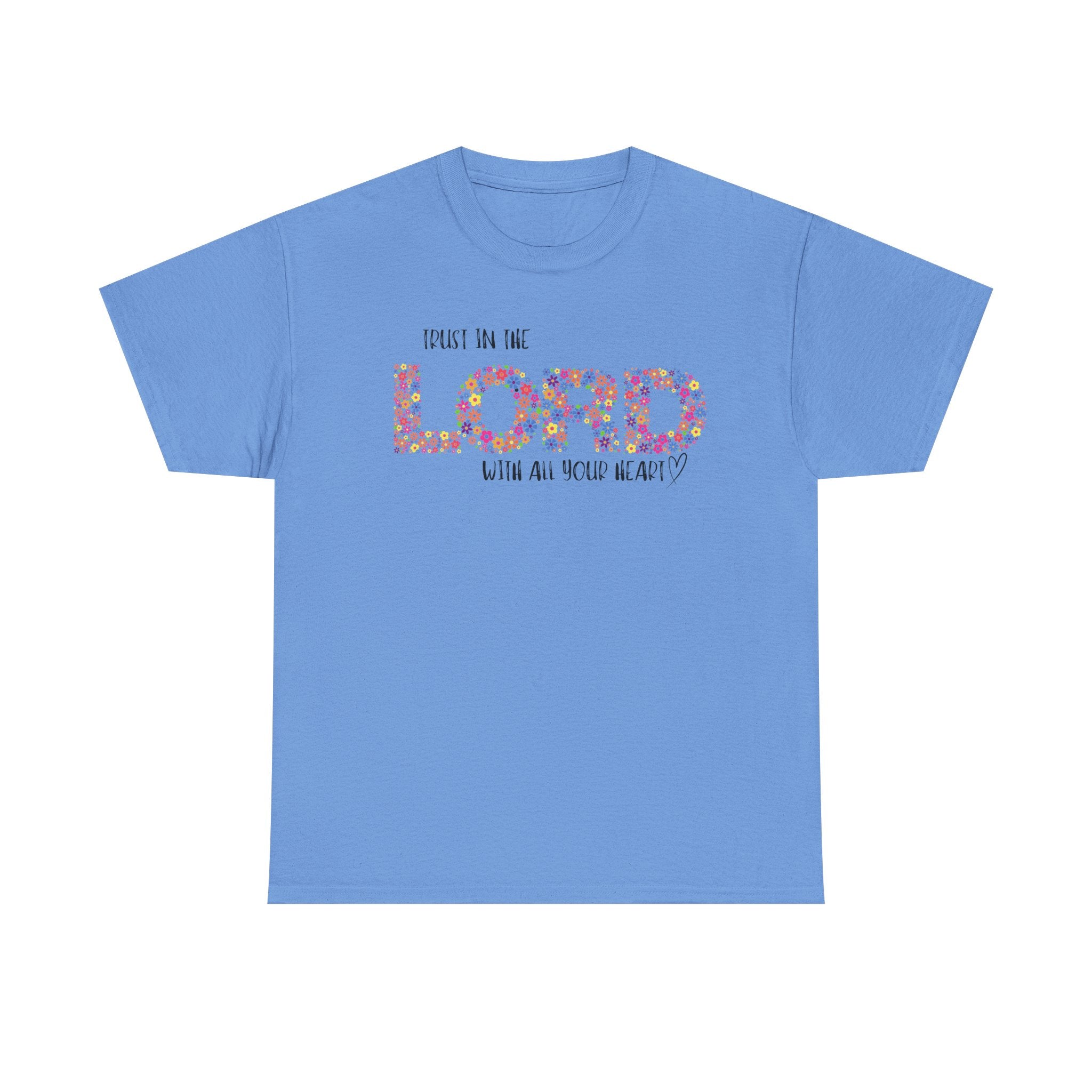Trust in The Lord Flowers Cute Christian T-shirt