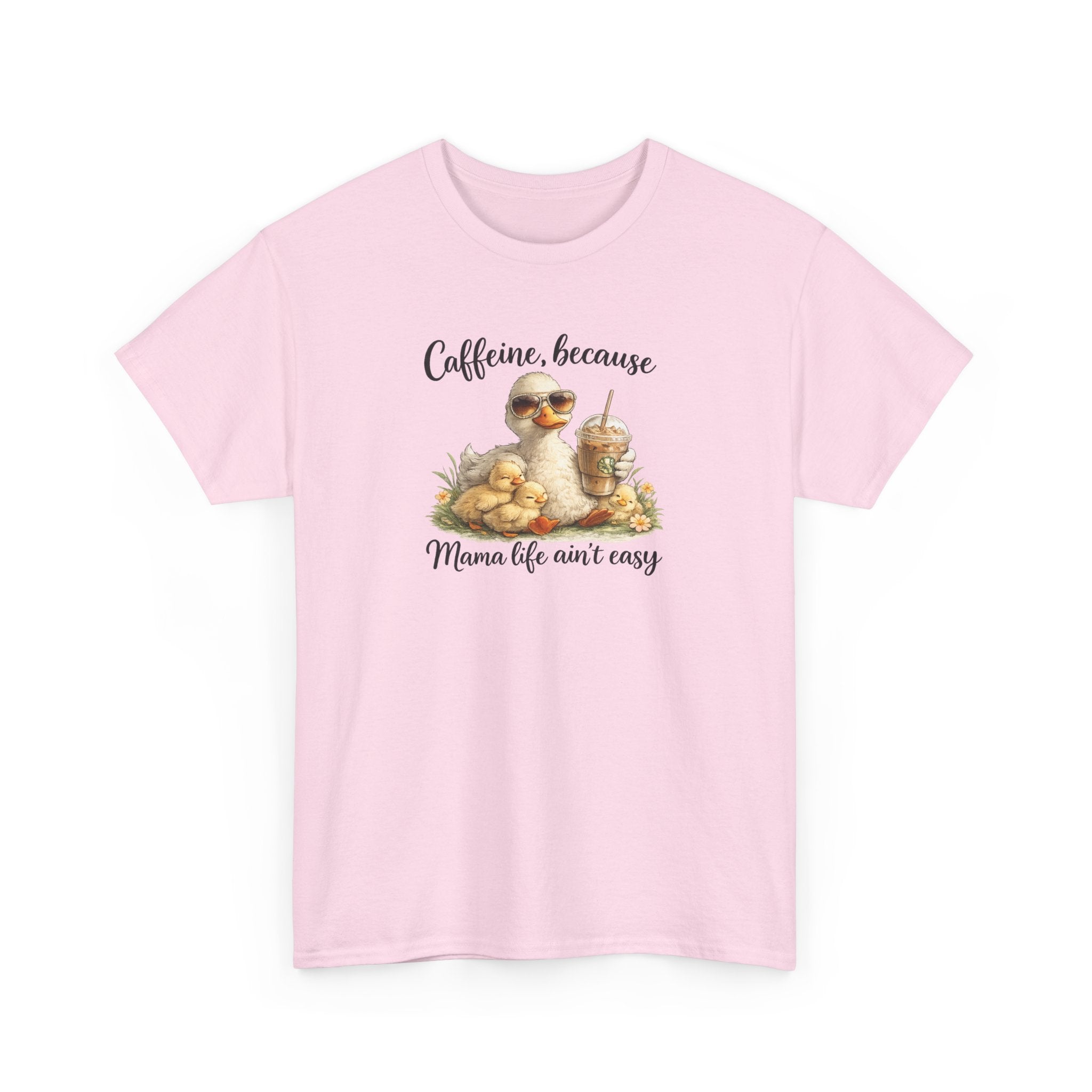 Mom Life Coffee Tee — Cute Mom & Baby Duck Caffeine Shirt