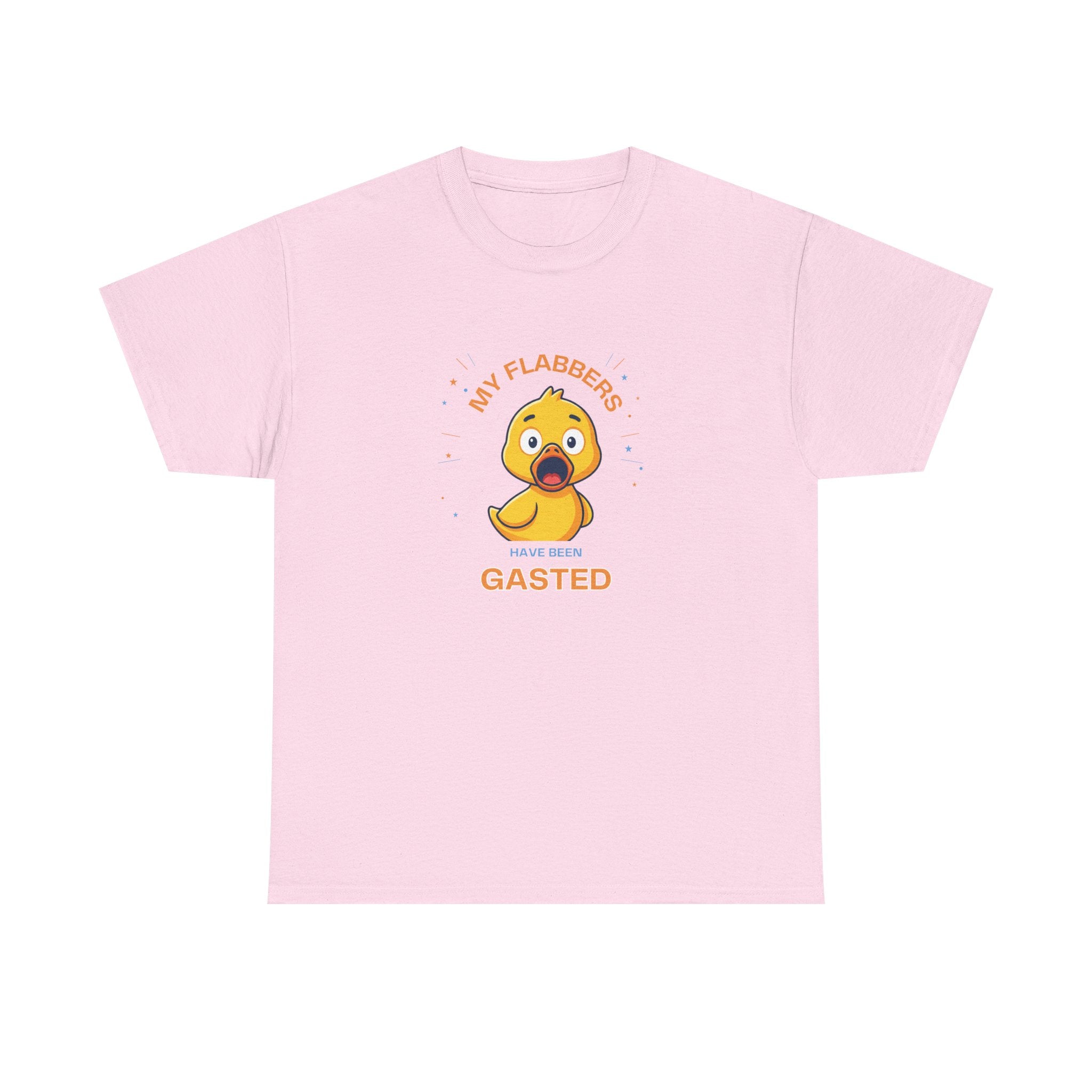 Duck Cartoon Tee — "My Flabbers are Gasted" Cute Shocked Rubber Duck T-Shirt