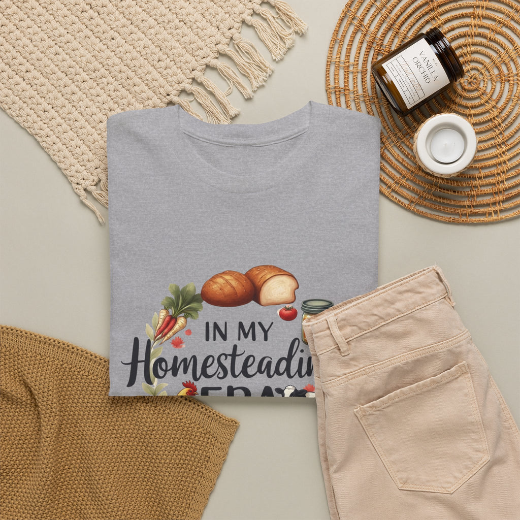 Homesteading Era Tee — Cute Bread, Chickens & Eggs Design