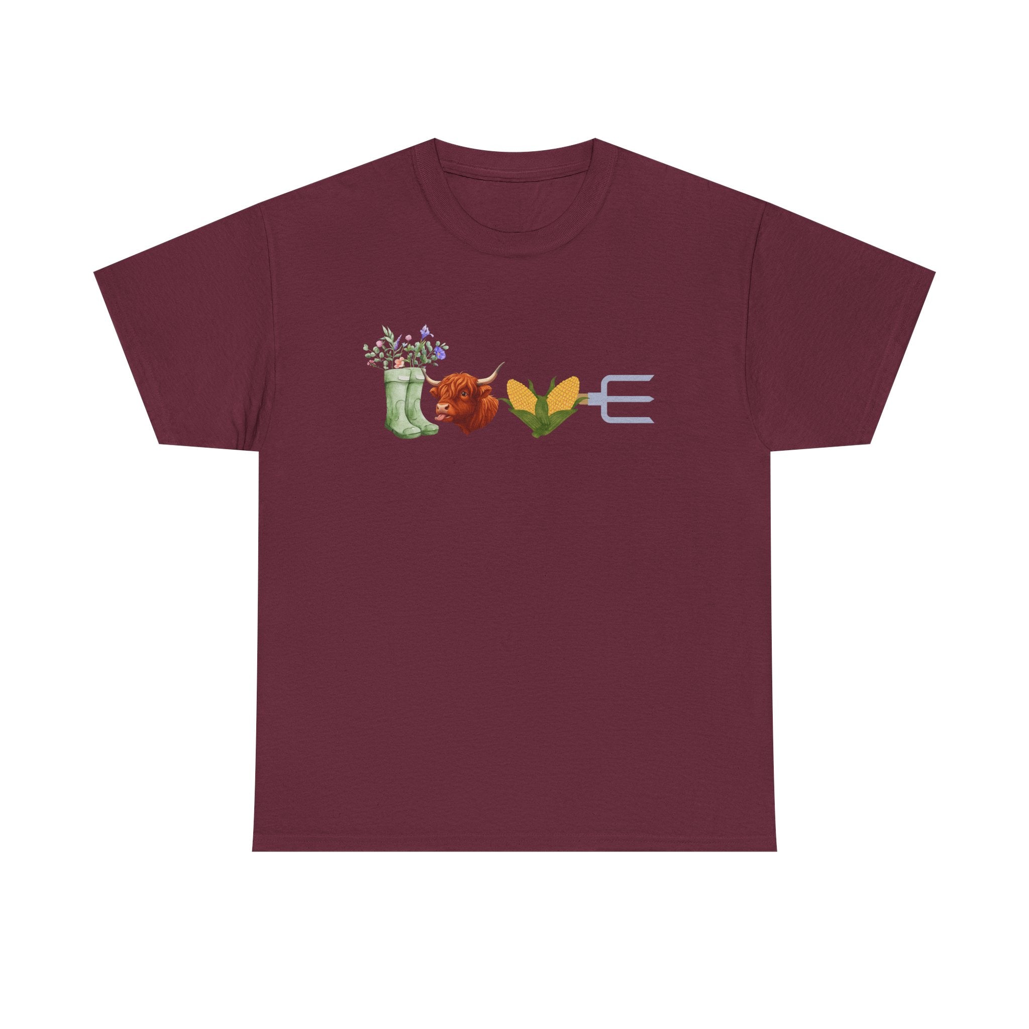 T-Shirt — Floral Garden Love Icons Tee