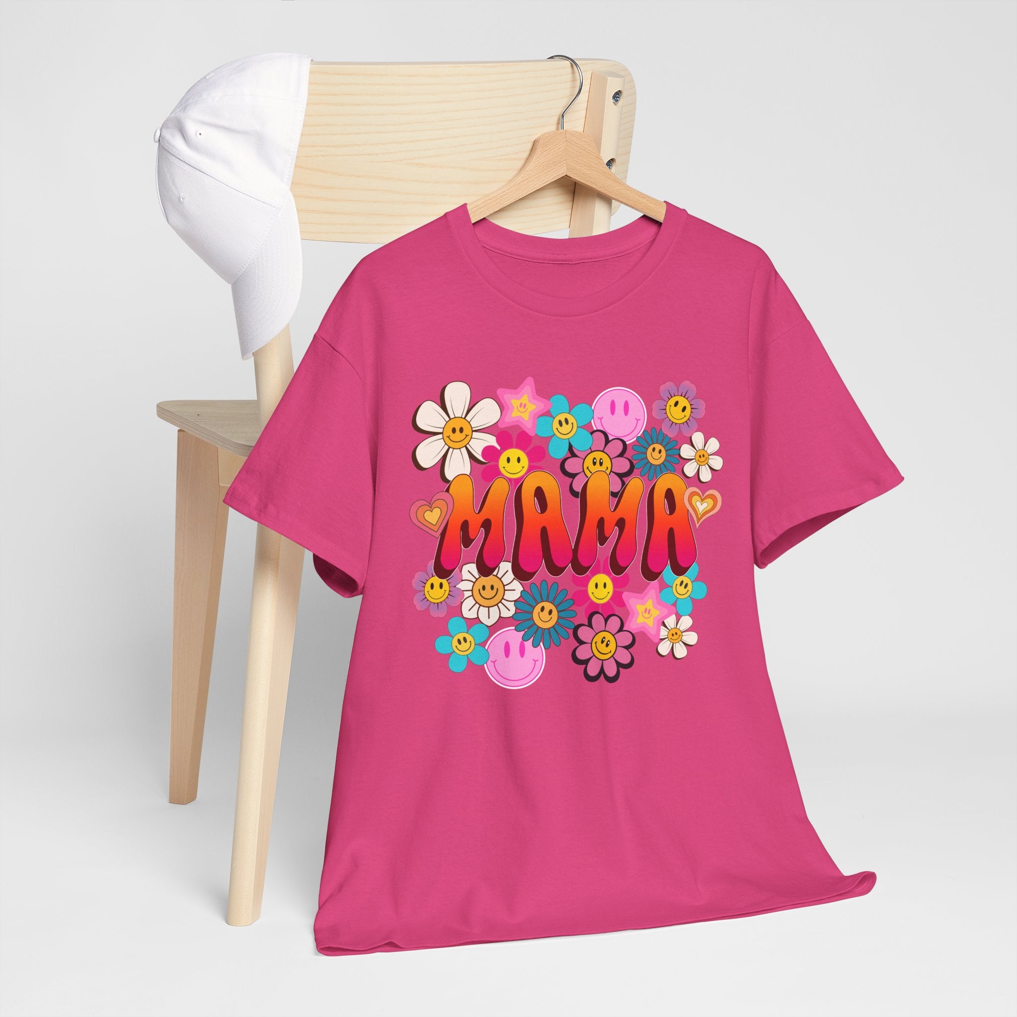 Mama Floral Tee — Retro Cute Flower Mom T‑Shirt