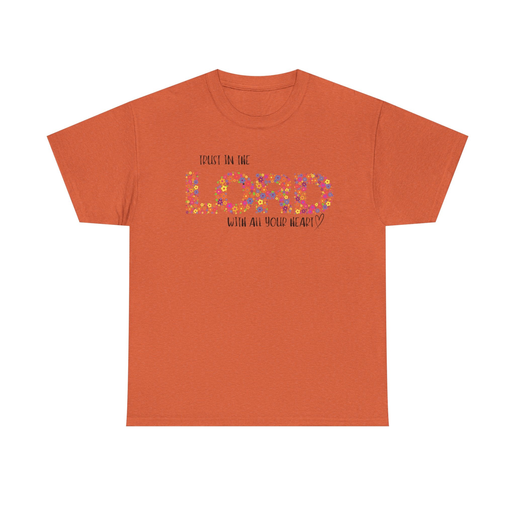 Trust in The Lord Flowers Cute Christian T-shirt