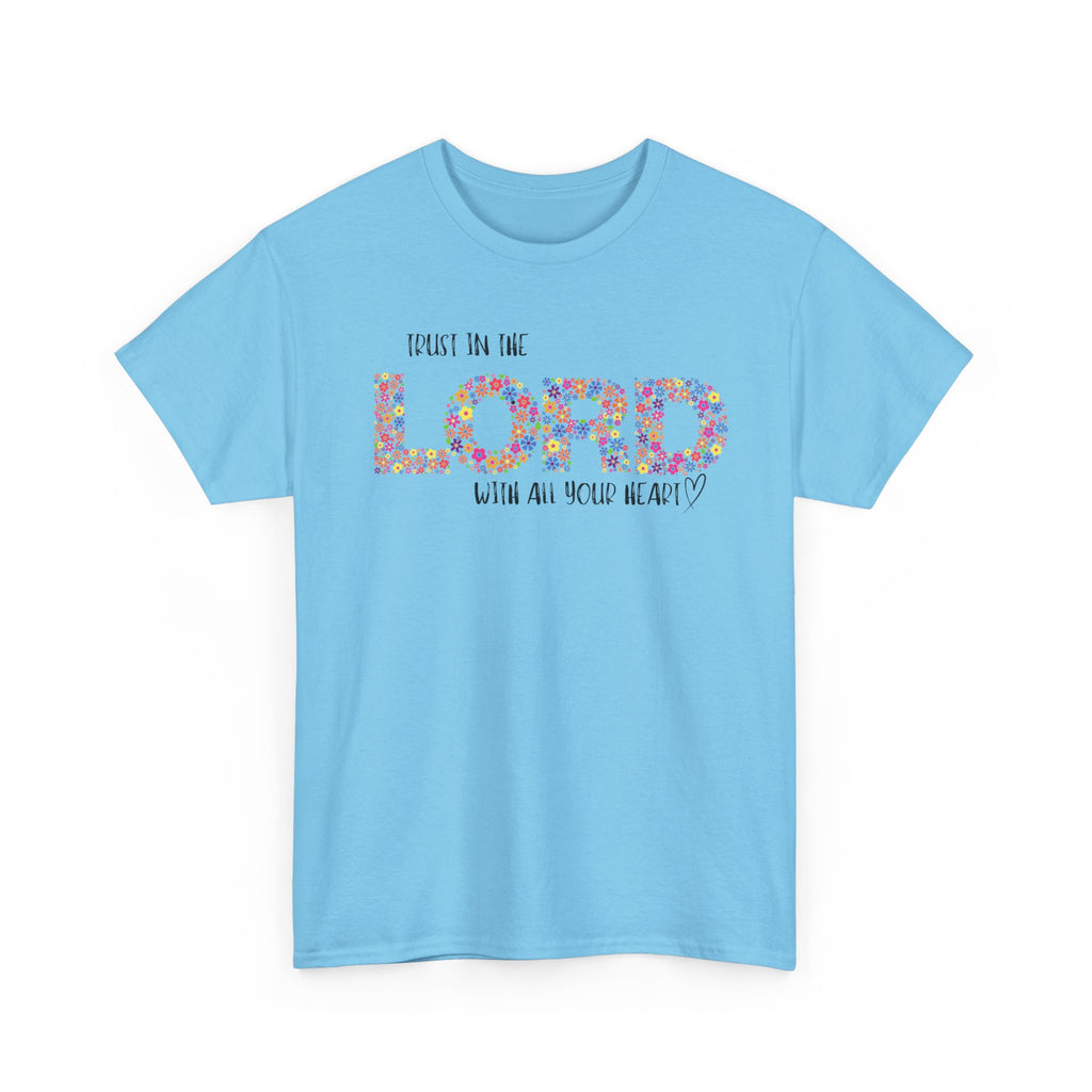 Trust in The Lord Flowers Cute Christian T-shirt