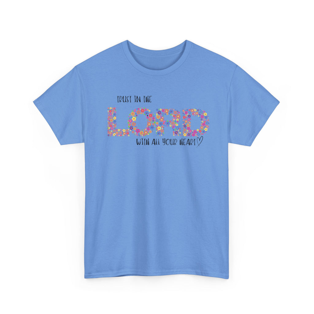 Trust in The Lord Flowers Cute Christian T-shirt
