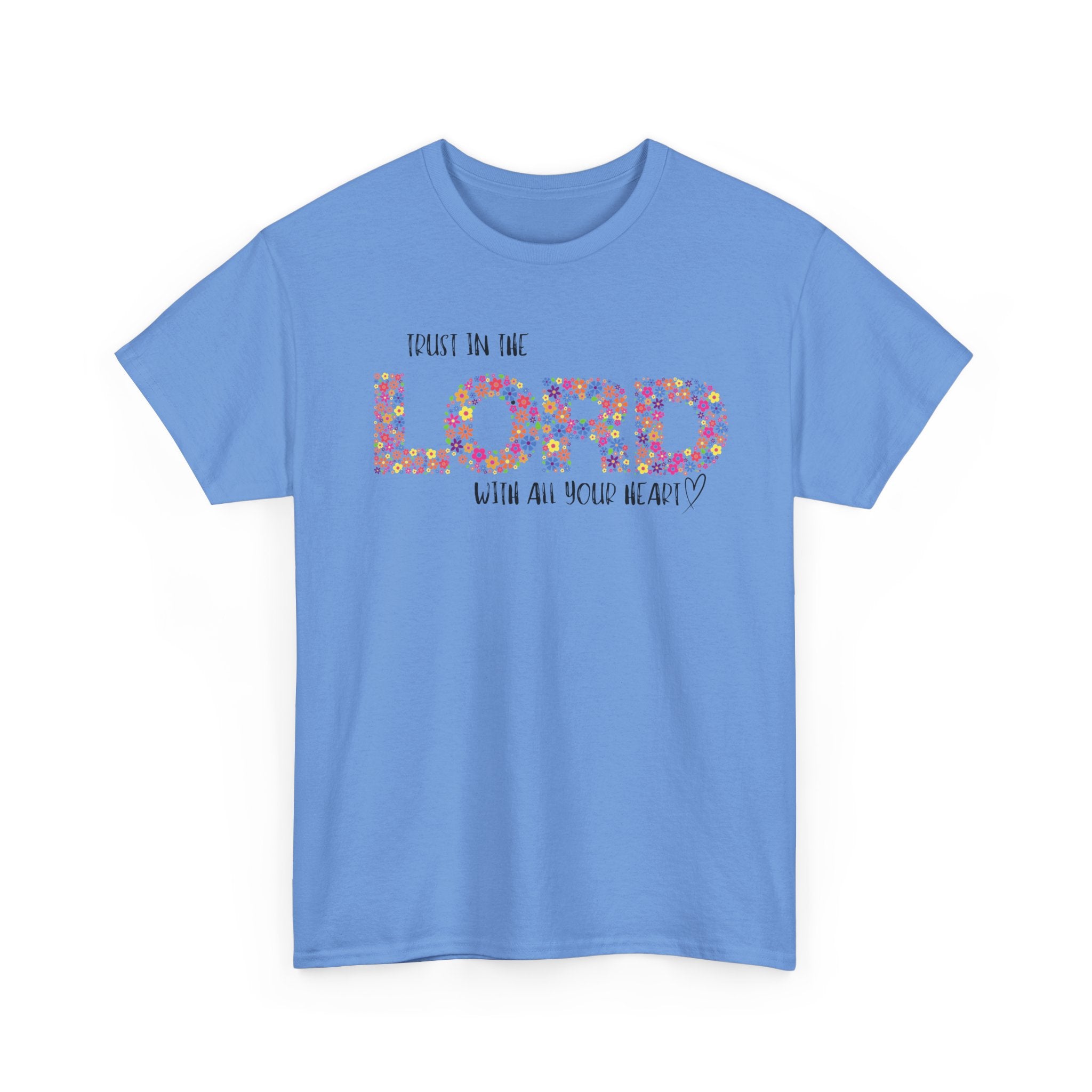 Trust in The Lord Flowers Cute Christian T-shirt