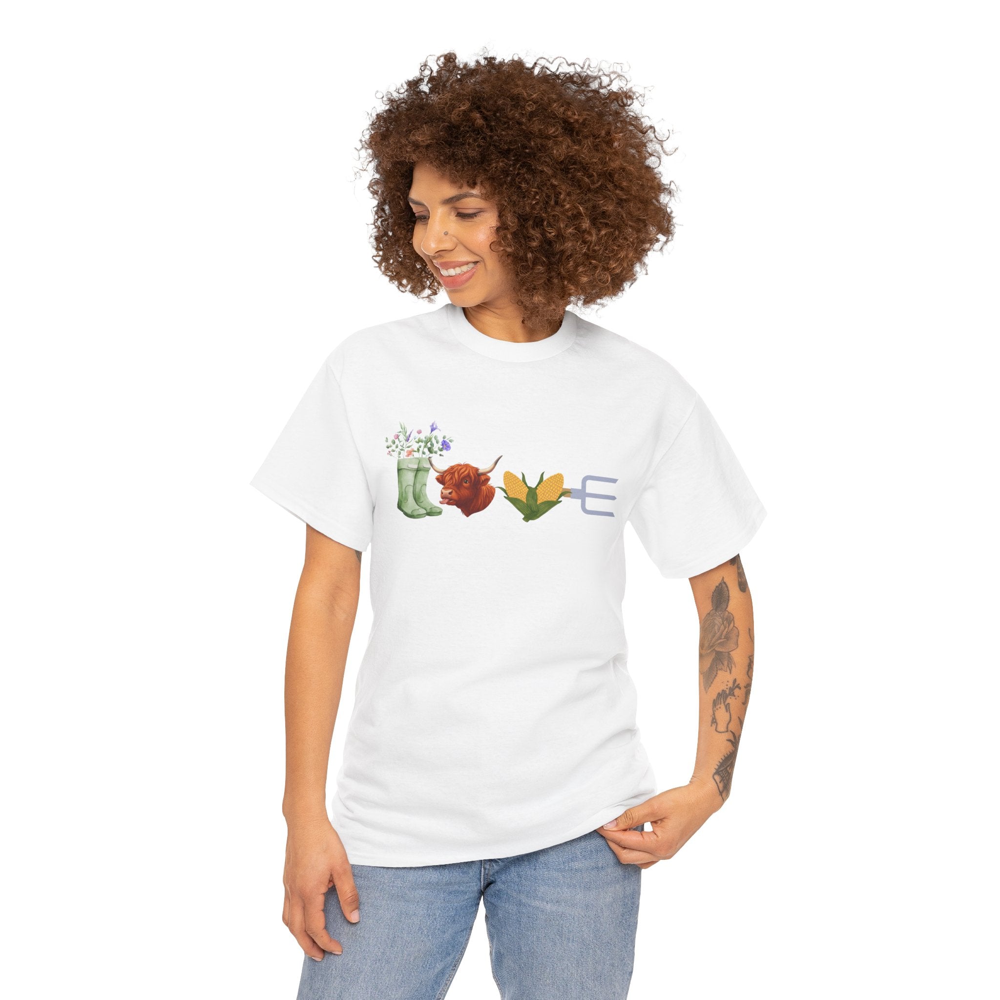 T-Shirt — Floral Garden Love Icons Tee