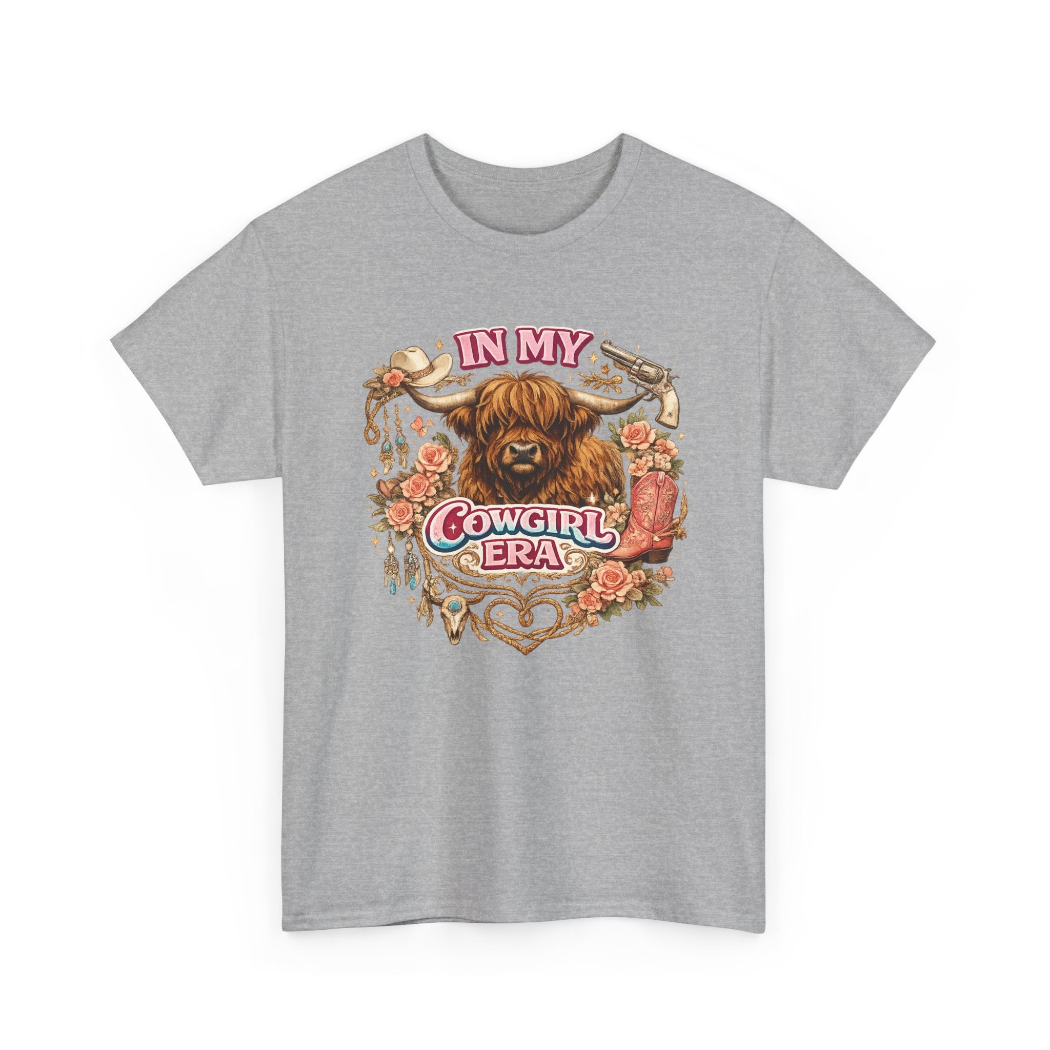 In My Cowgirl Era Highland Cow Tee