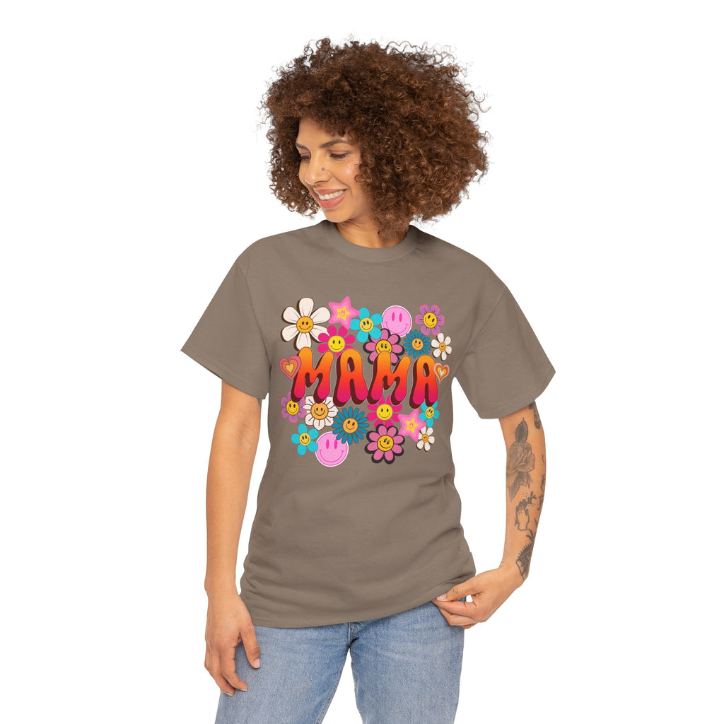 Mama Floral Tee — Retro Cute Flower Mom T‑Shirt