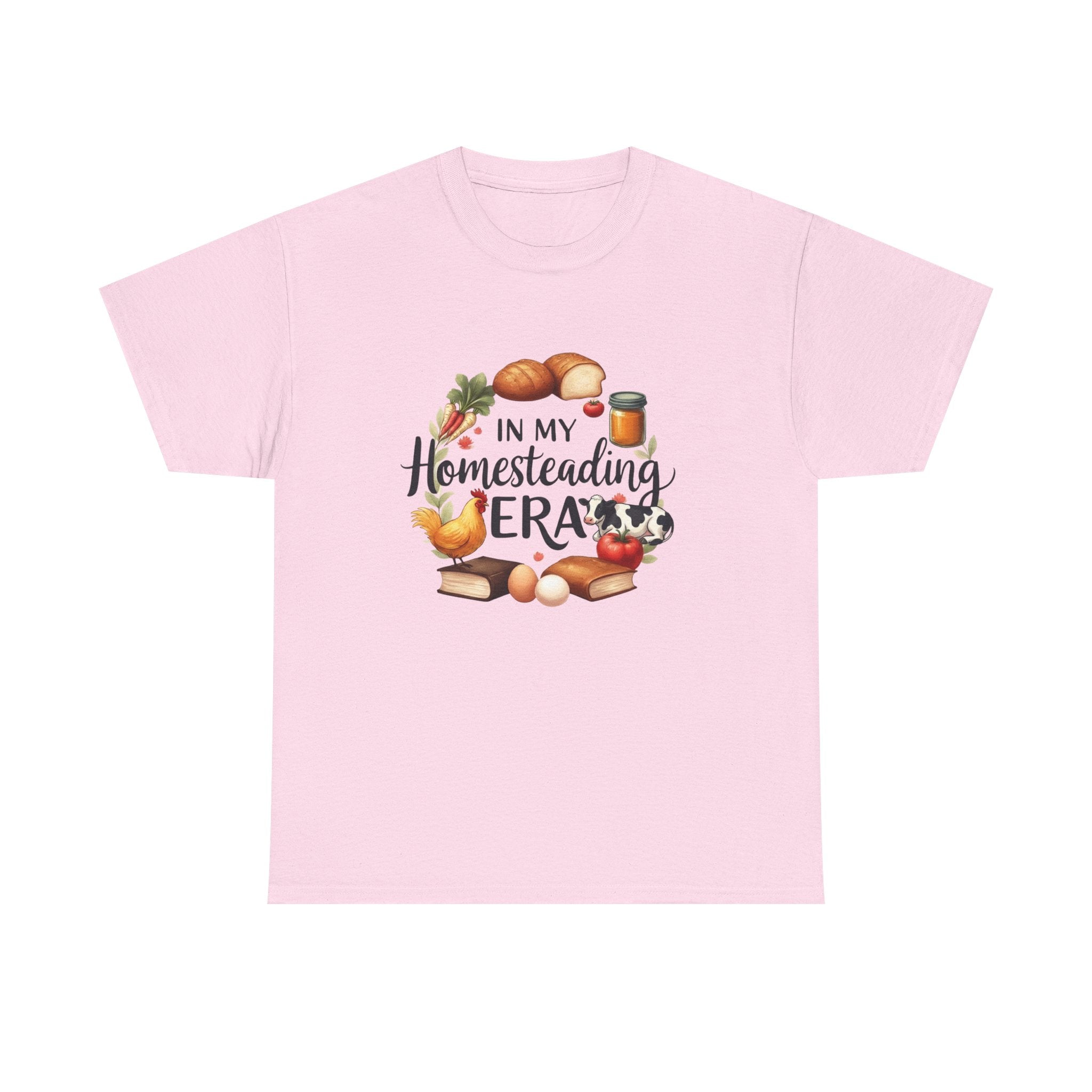 Homesteading Era Tee — Cute Bread, Chickens & Eggs Design