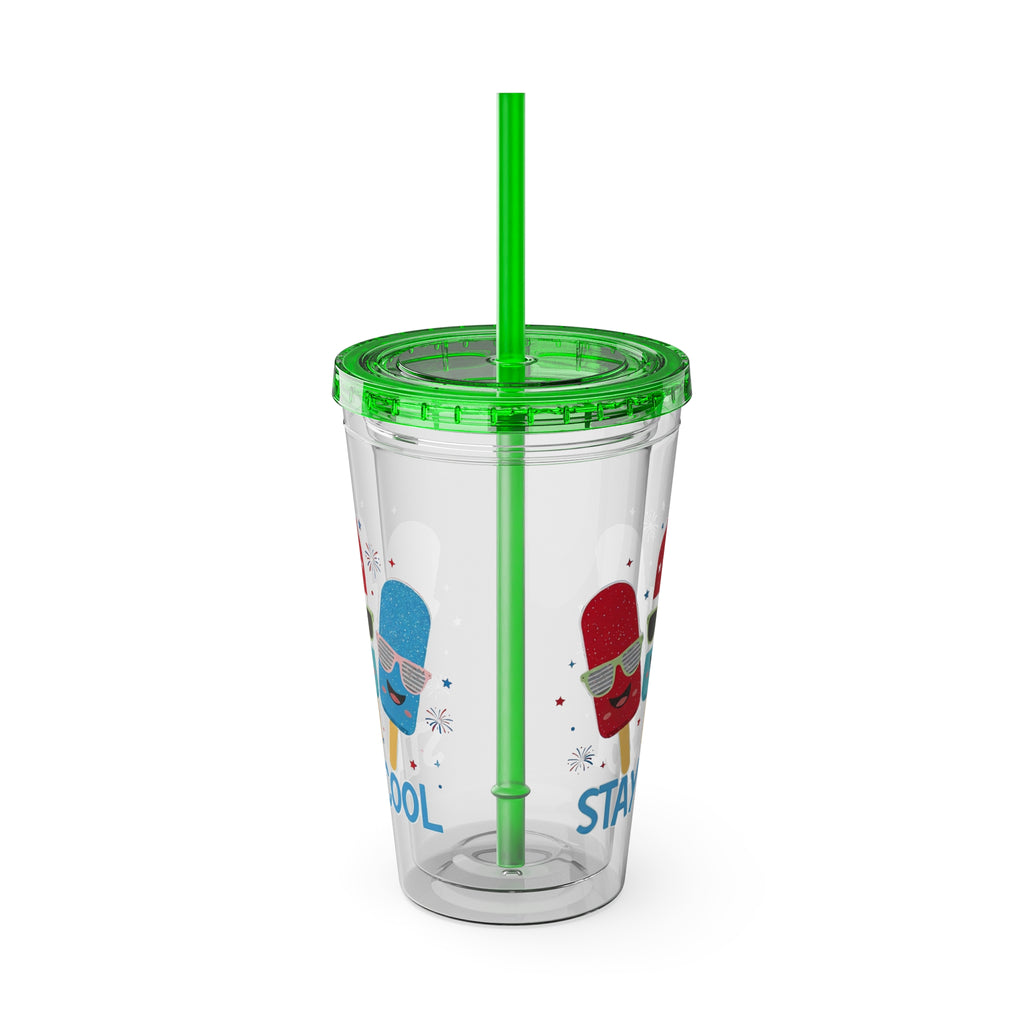 Sunsplash Tumbler with Straw, 16oz