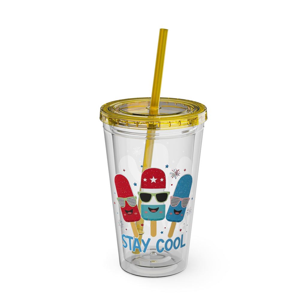 Sunsplash Tumbler with Straw, 16oz