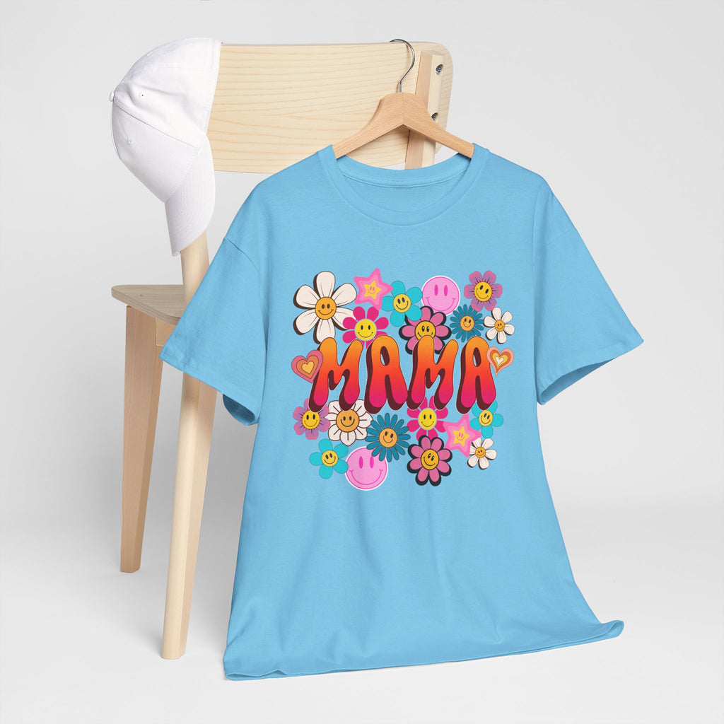 Mama Floral Tee — Retro Cute Flower Mom T‑Shirt