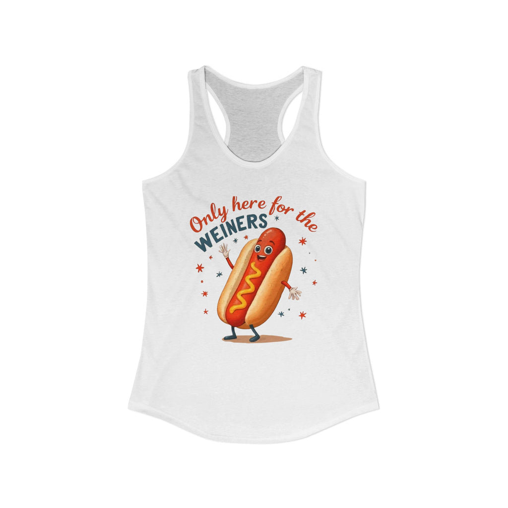 'Only Here for the Weiners' Hot Dog Cookout Tank