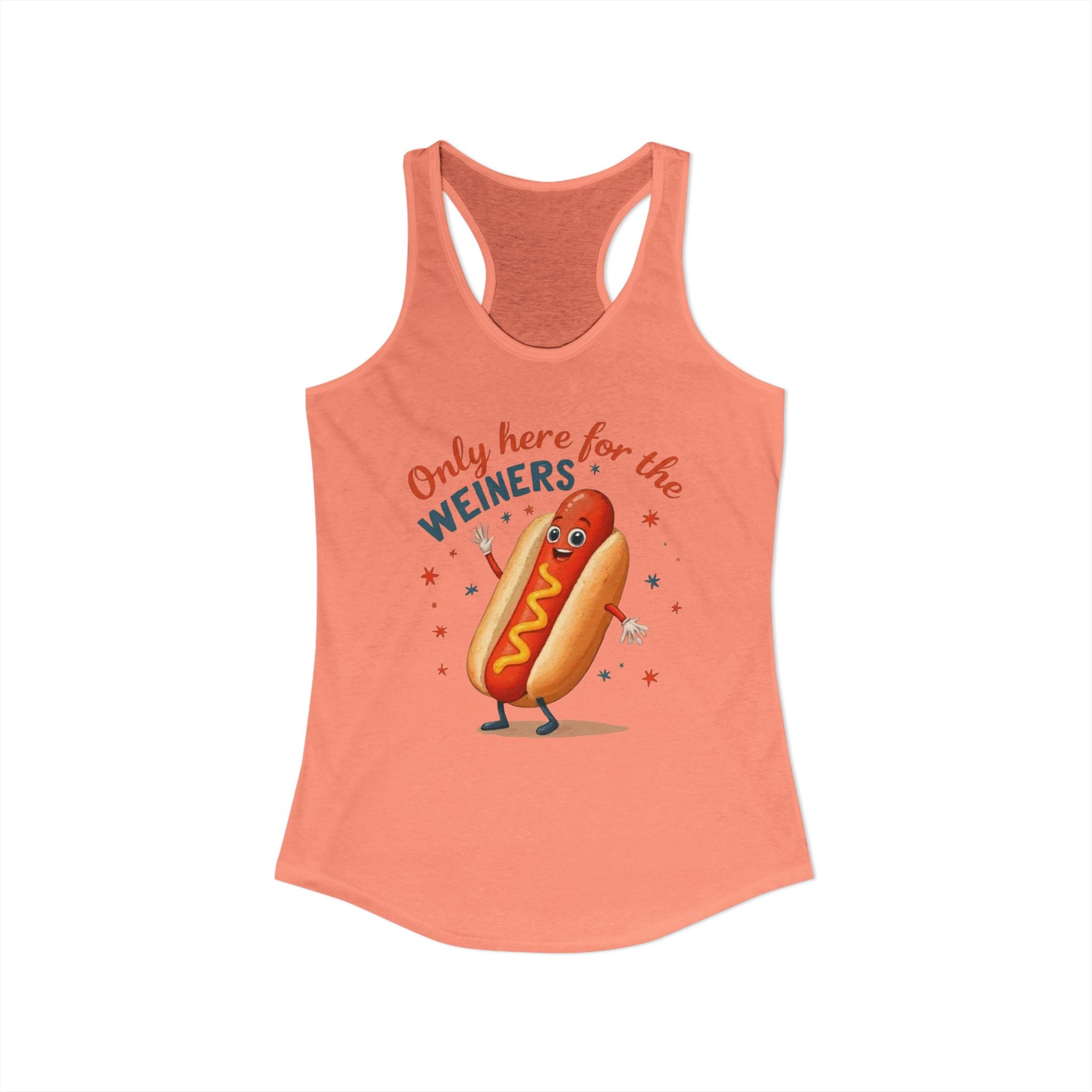 'Only Here for the Weiners' Hot Dog Cookout Tank