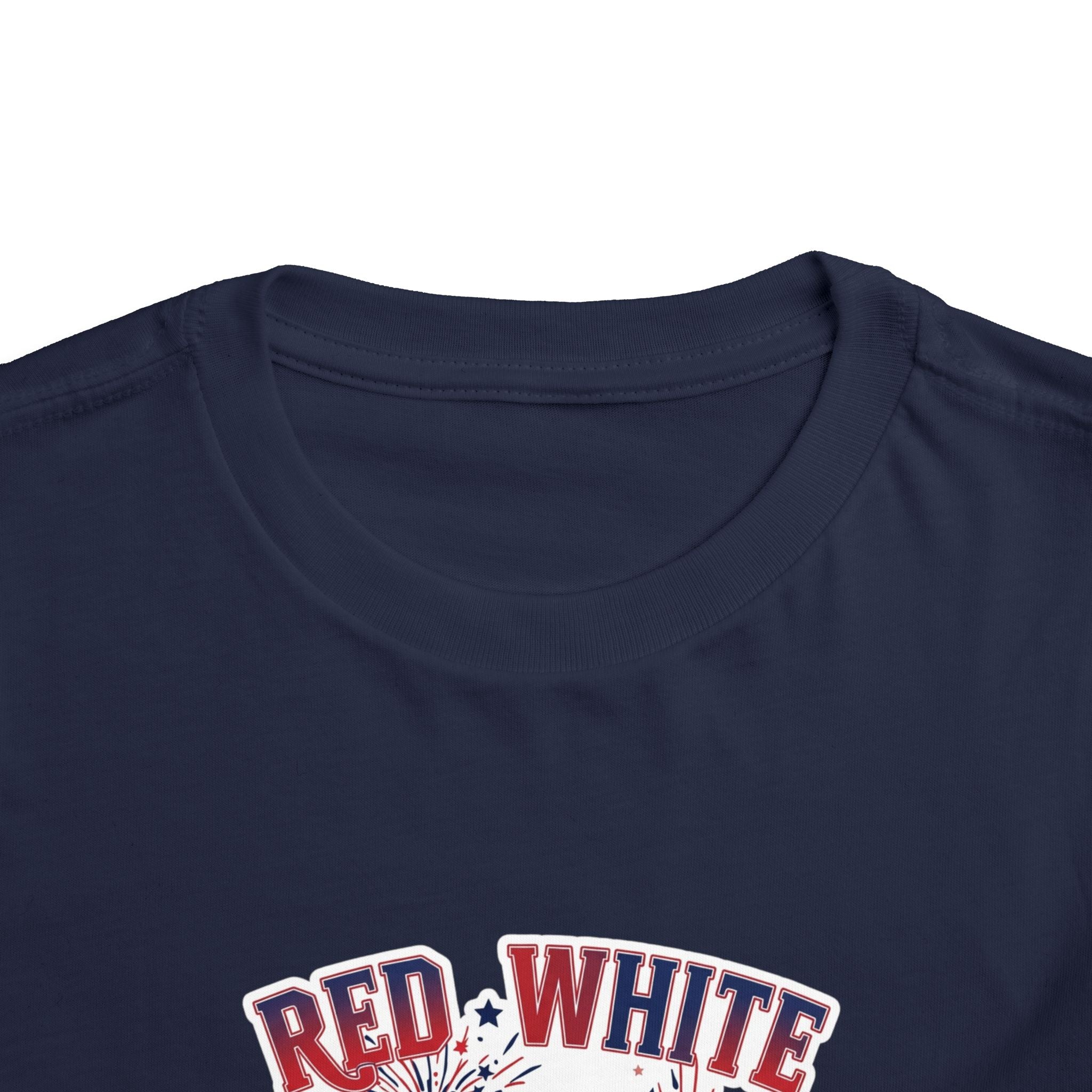 Toddler Tee - "Red, White & Boom" Monster Truck 4th of July Shirt