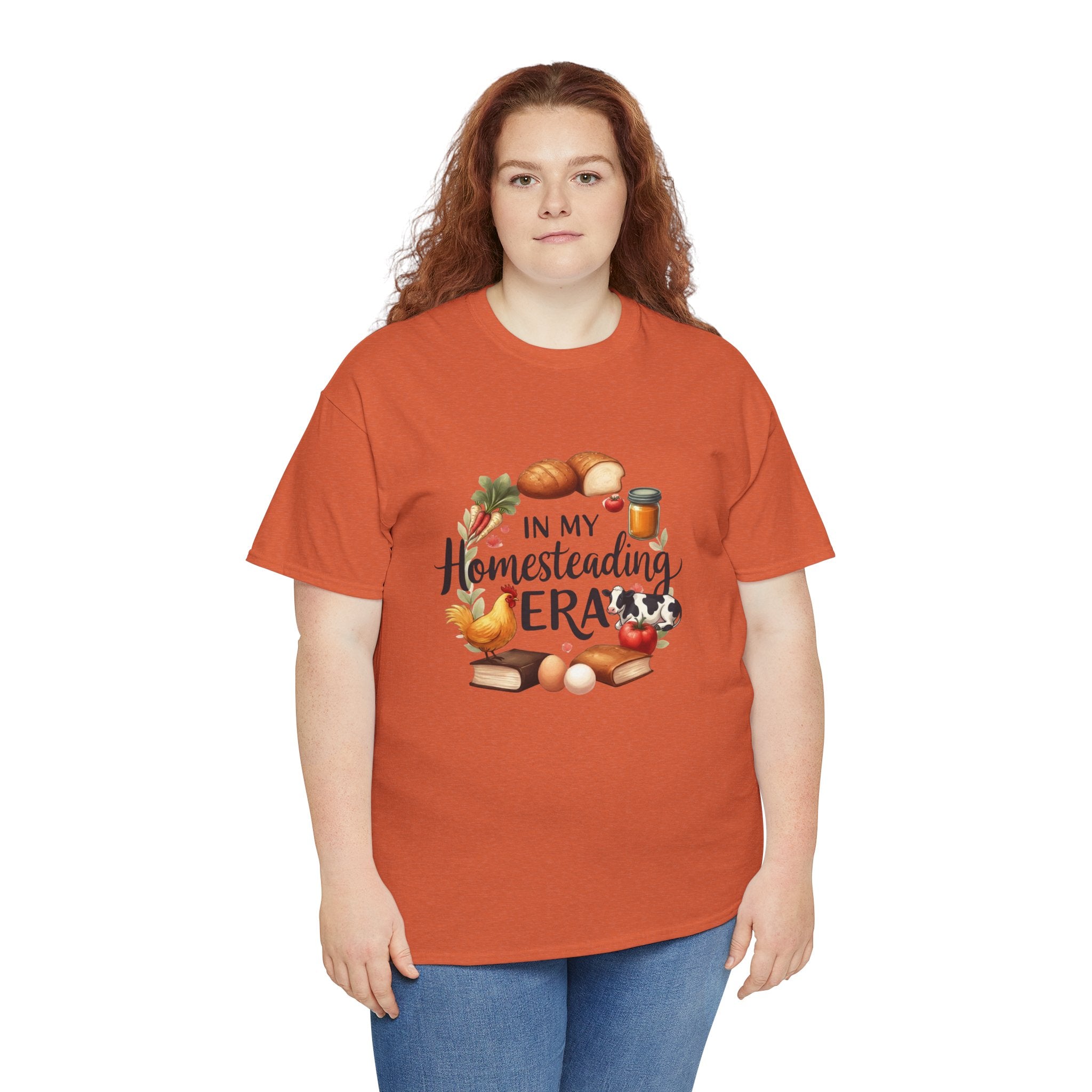 Homesteading Era Tee — Cute Bread, Chickens & Eggs Design