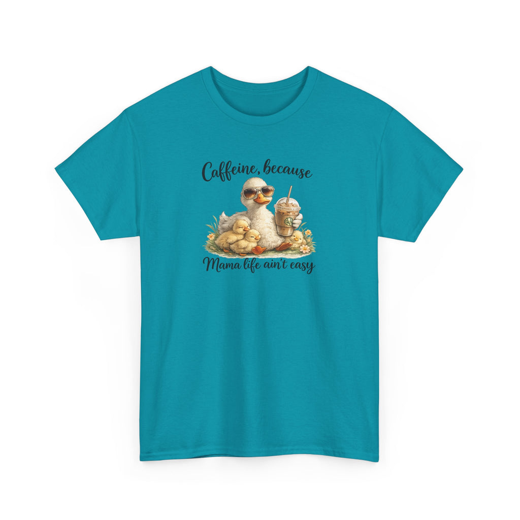 Mom Life Coffee Tee — Cute Mom & Baby Duck Caffeine Shirt