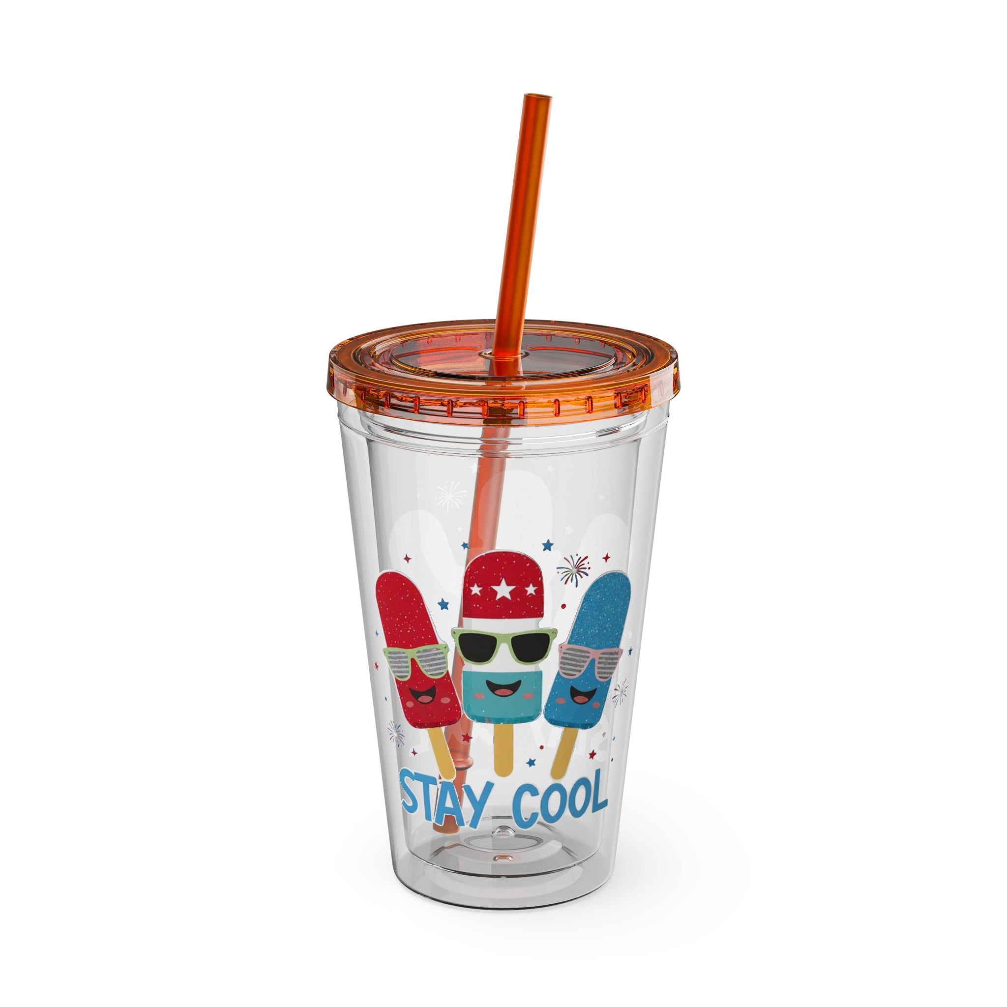 Sunsplash Tumbler with Straw, 16oz