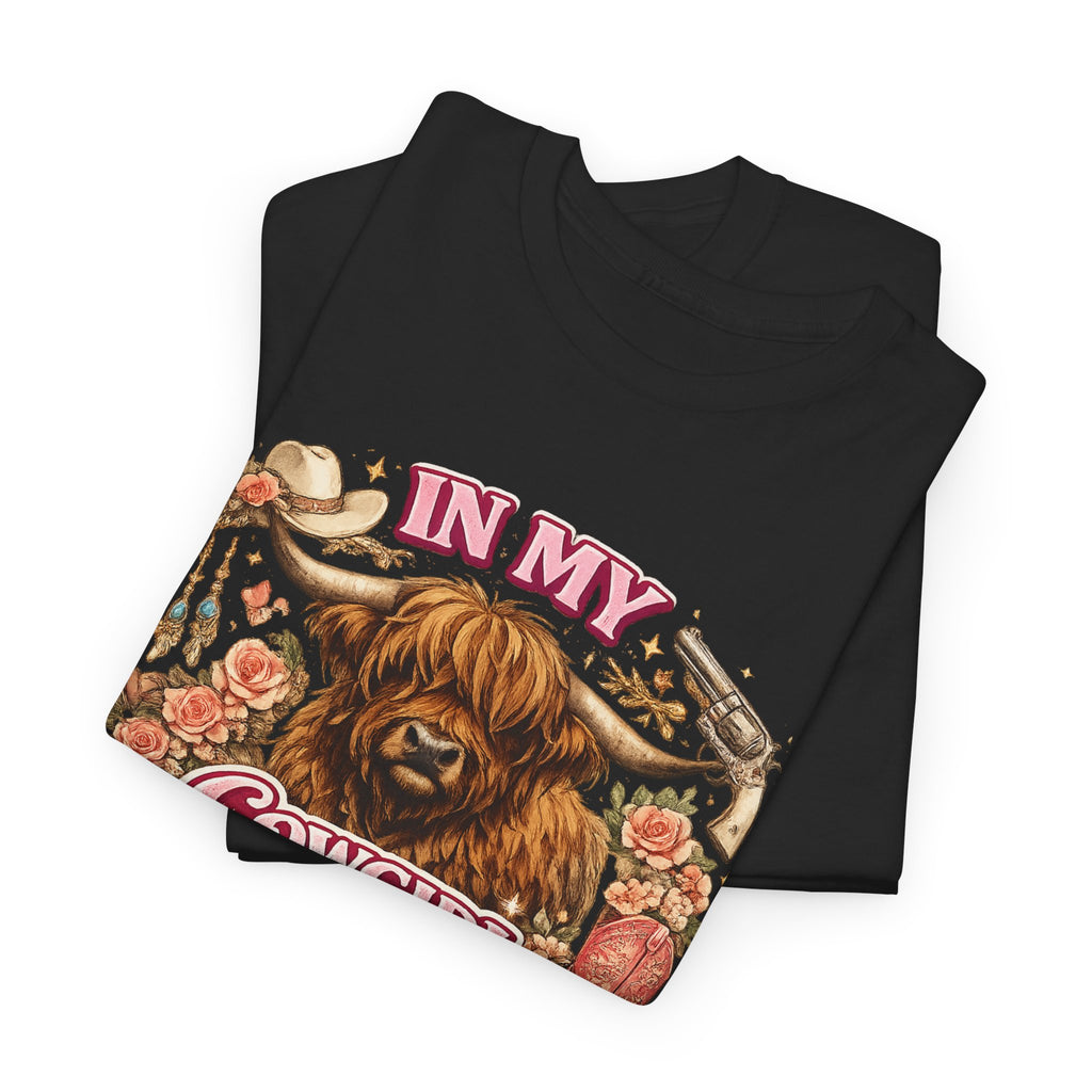 In My Cowgirl Era Highland Cow Tee