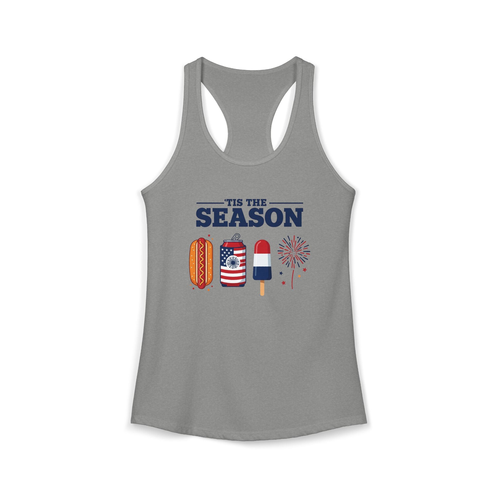 4th of July USA 'Tis the Season Racerback Tank