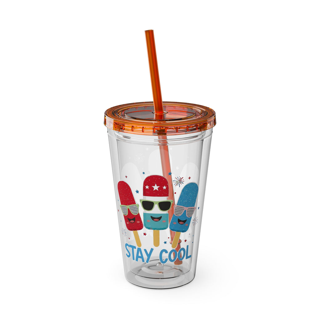 Sunsplash Tumbler with Straw, 16oz