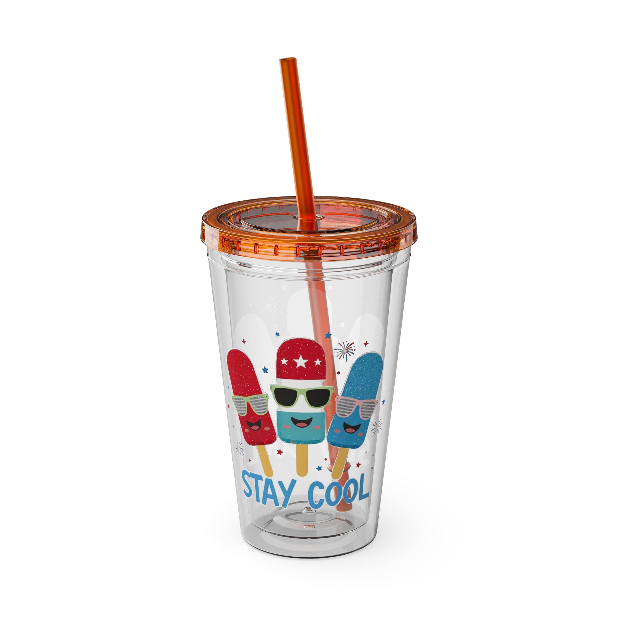 Sunsplash Tumbler with Straw, 16oz