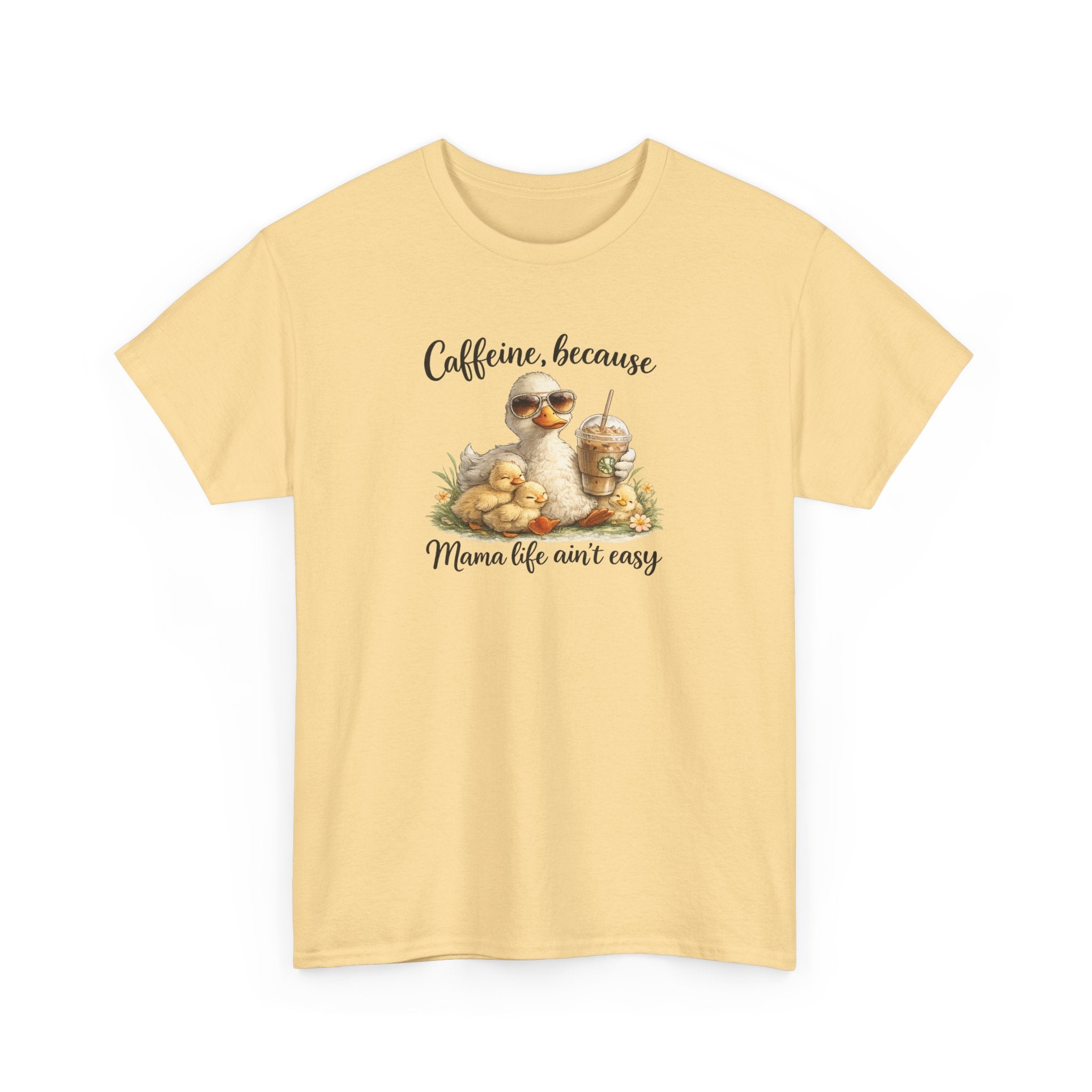 Mom Life Coffee Tee — Cute Mom & Baby Duck Caffeine Shirt