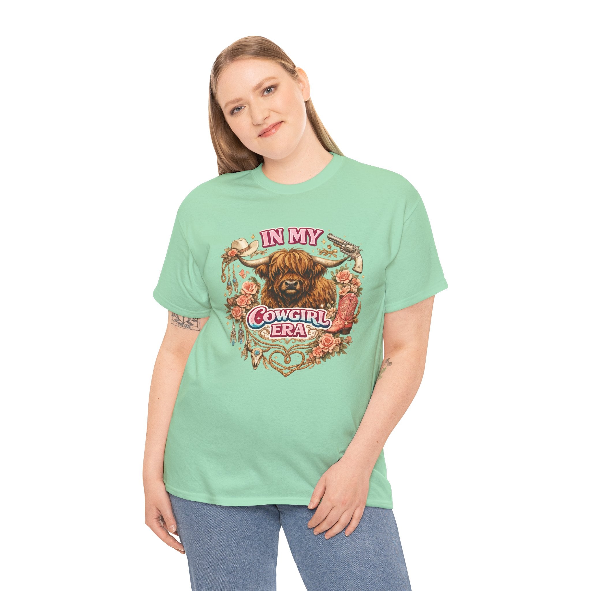 In My Cowgirl Era Highland Cow Tee