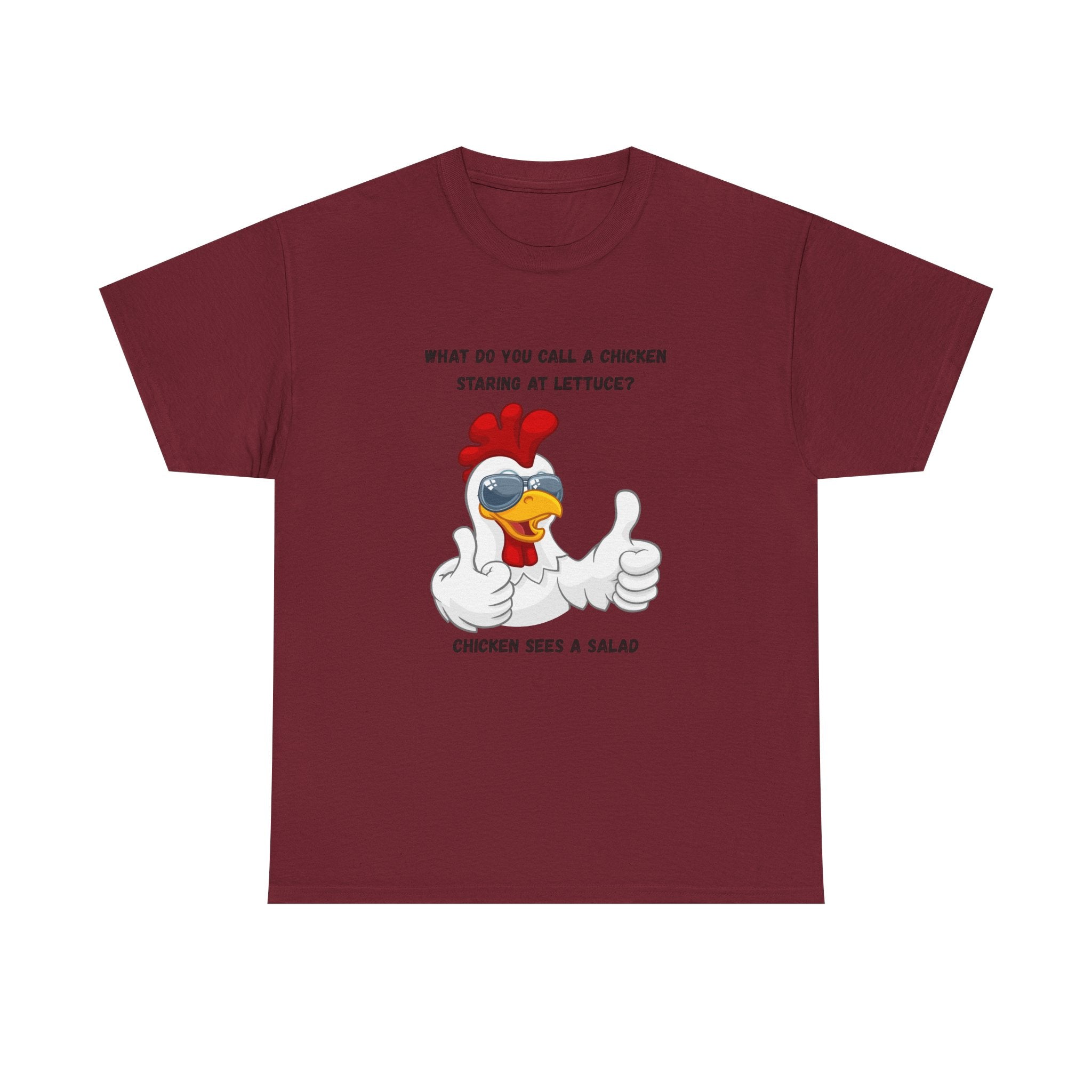 Chicken Sees A Salad Funny Pun T-Shirt