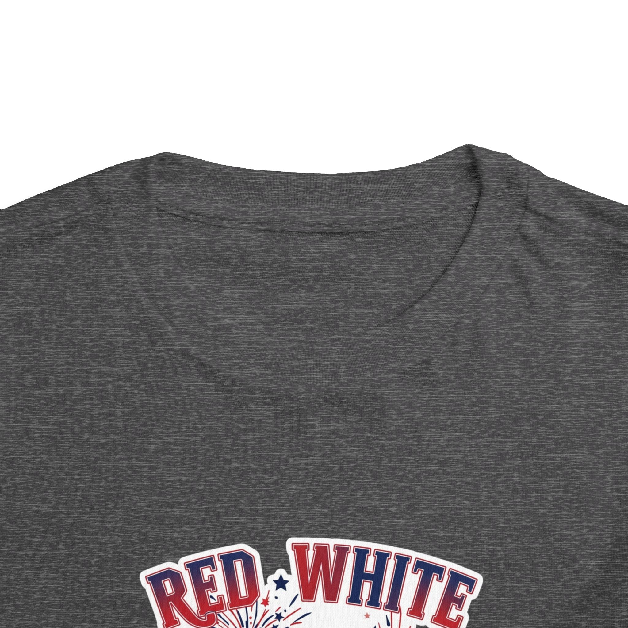 Toddler Tee - "Red, White & Boom" Monster Truck 4th of July Shirt