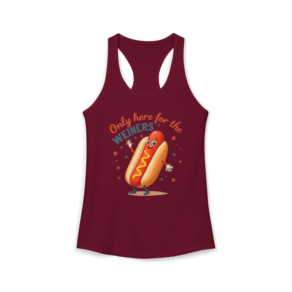 'Only Here for the Weiners' Hot Dog Cookout Tank