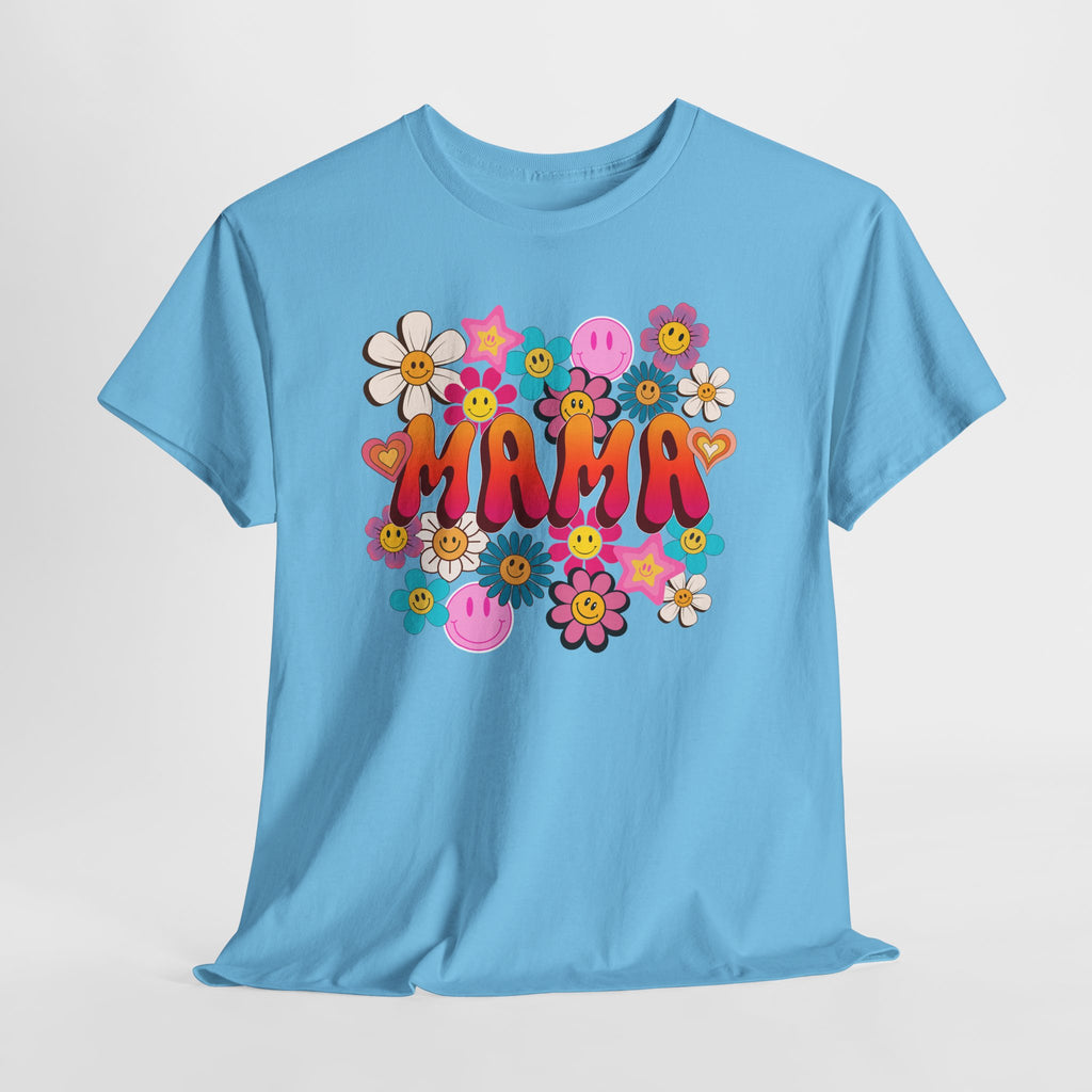 Mama Floral Tee — Retro Cute Flower Mom T‑Shirt