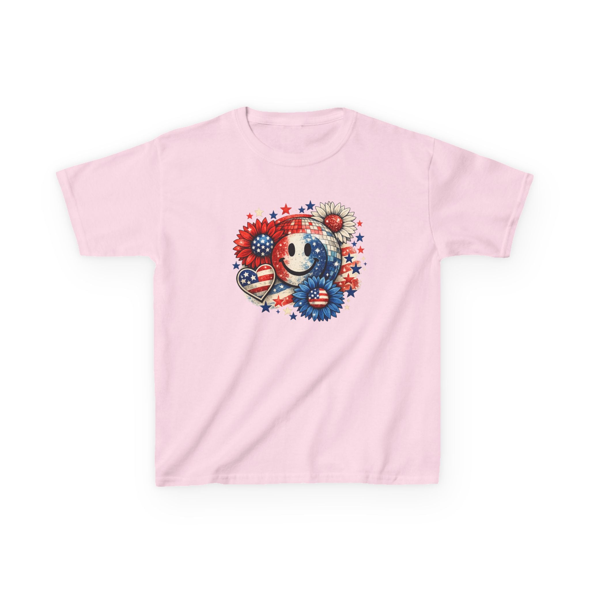 Girls American 4th of July T-Shirt