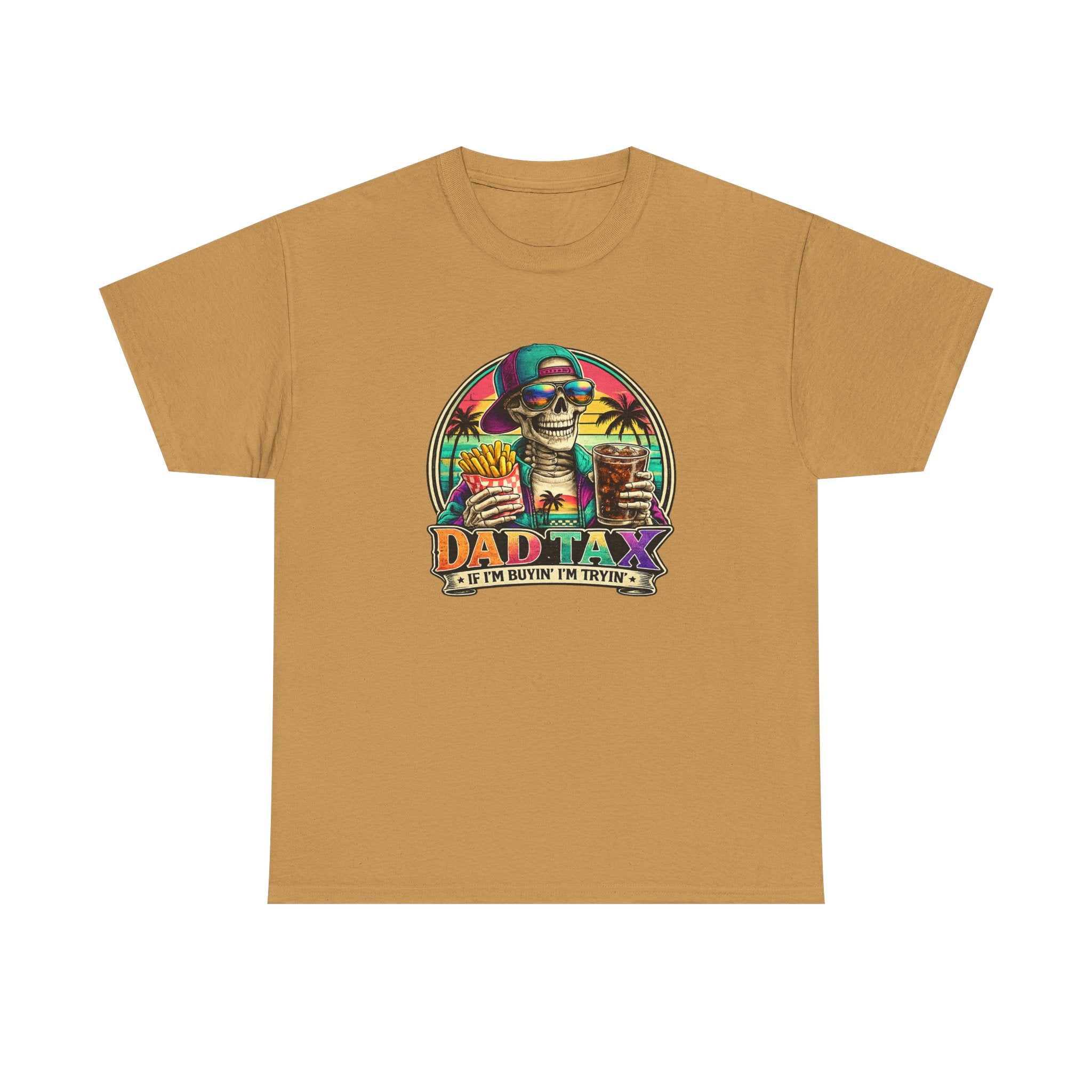 Dad Tax T-Shirt - Funny Dad Vacation Skull Tee (I’m Just Buying the Tacos)