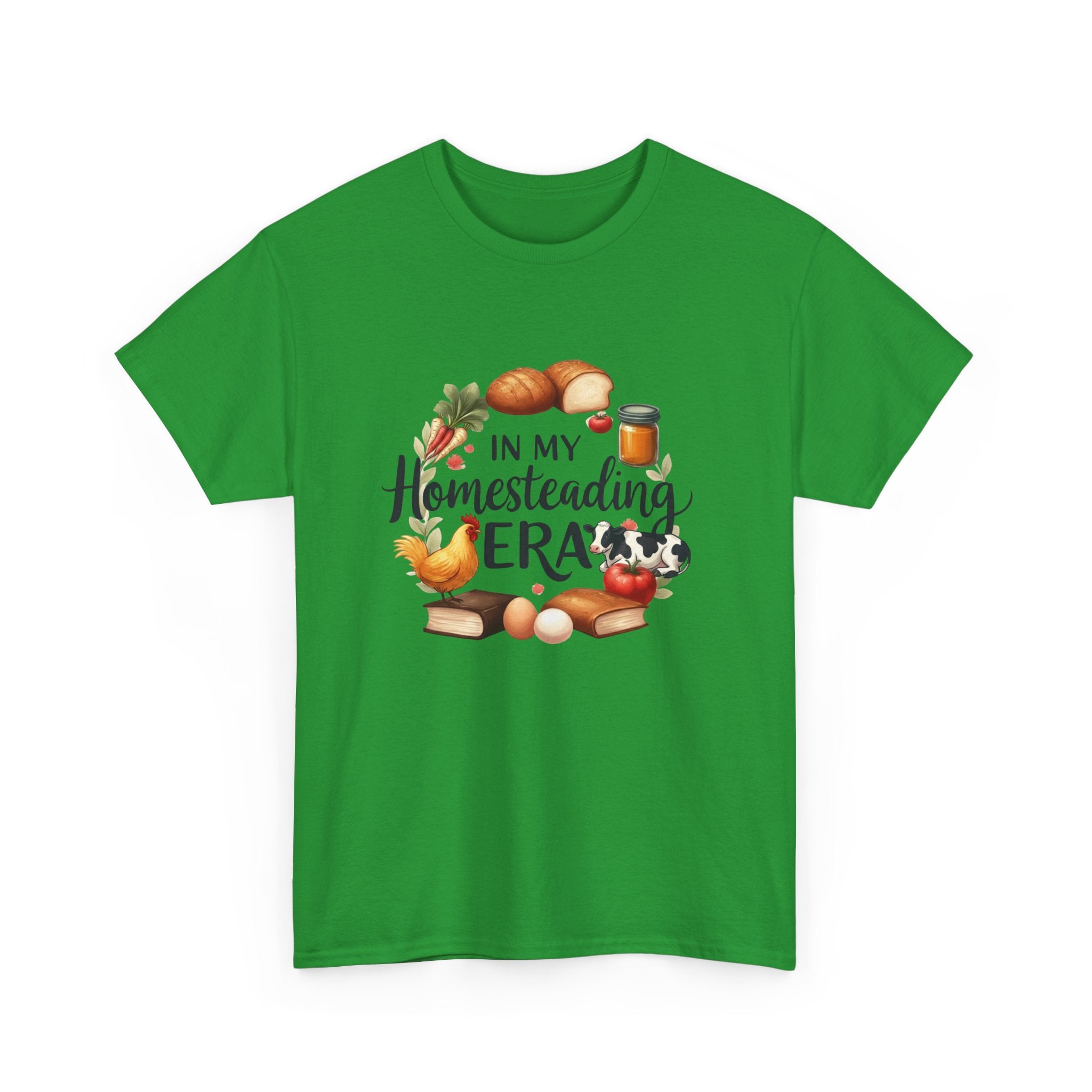 Homesteading Era Tee — Cute Bread, Chickens & Eggs Design