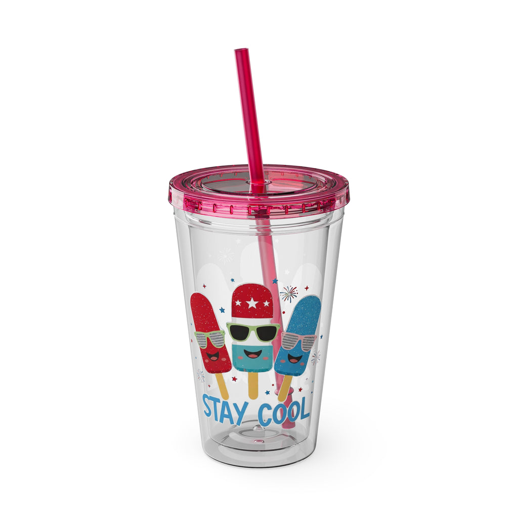 Sunsplash Tumbler with Straw, 16oz