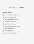 Beginner UGC Creator Starter Kit