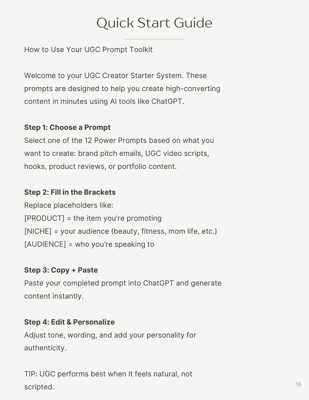 Beginner UGC Creator Starter Kit